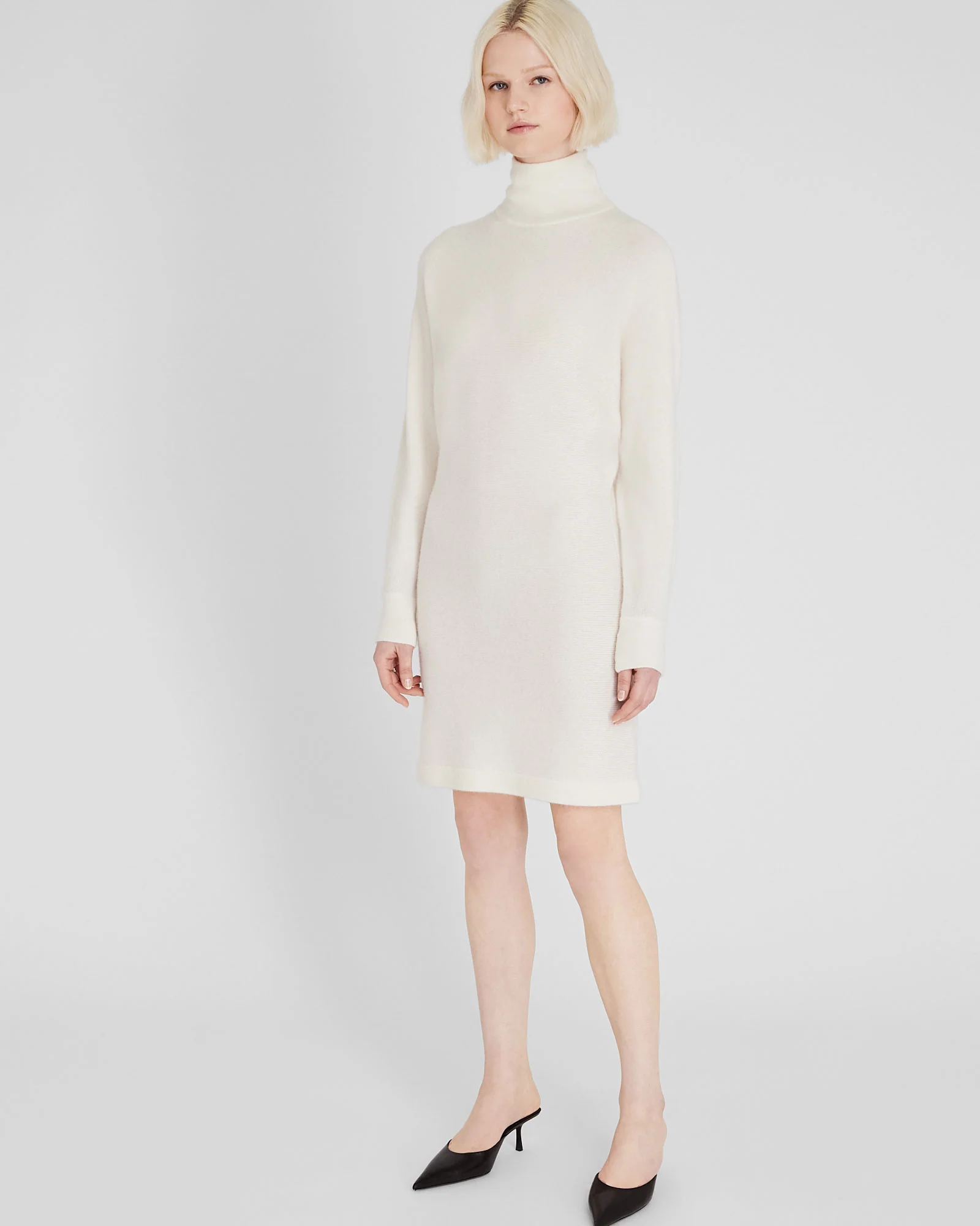 Cashmere Turtleneck Mini Dress