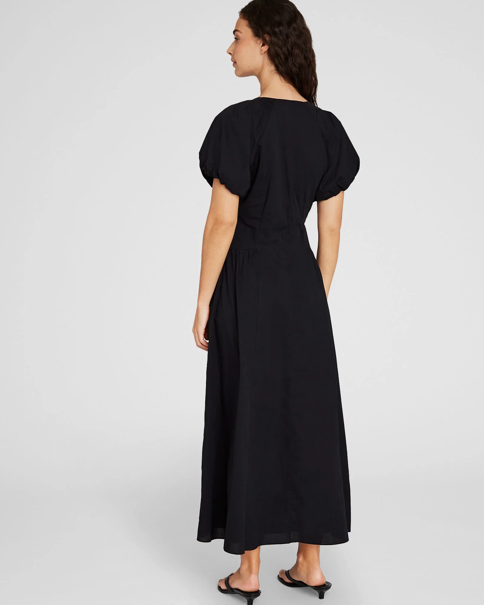 Puff Sleeve Maxi Dress