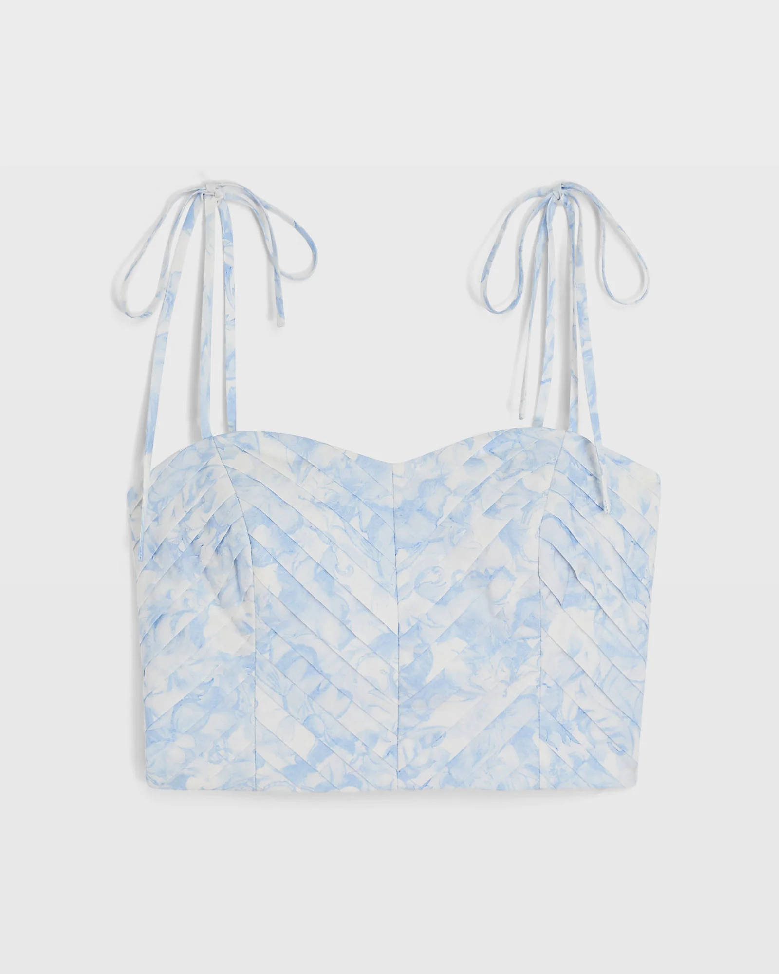 Pleat Detail Bandeau Top