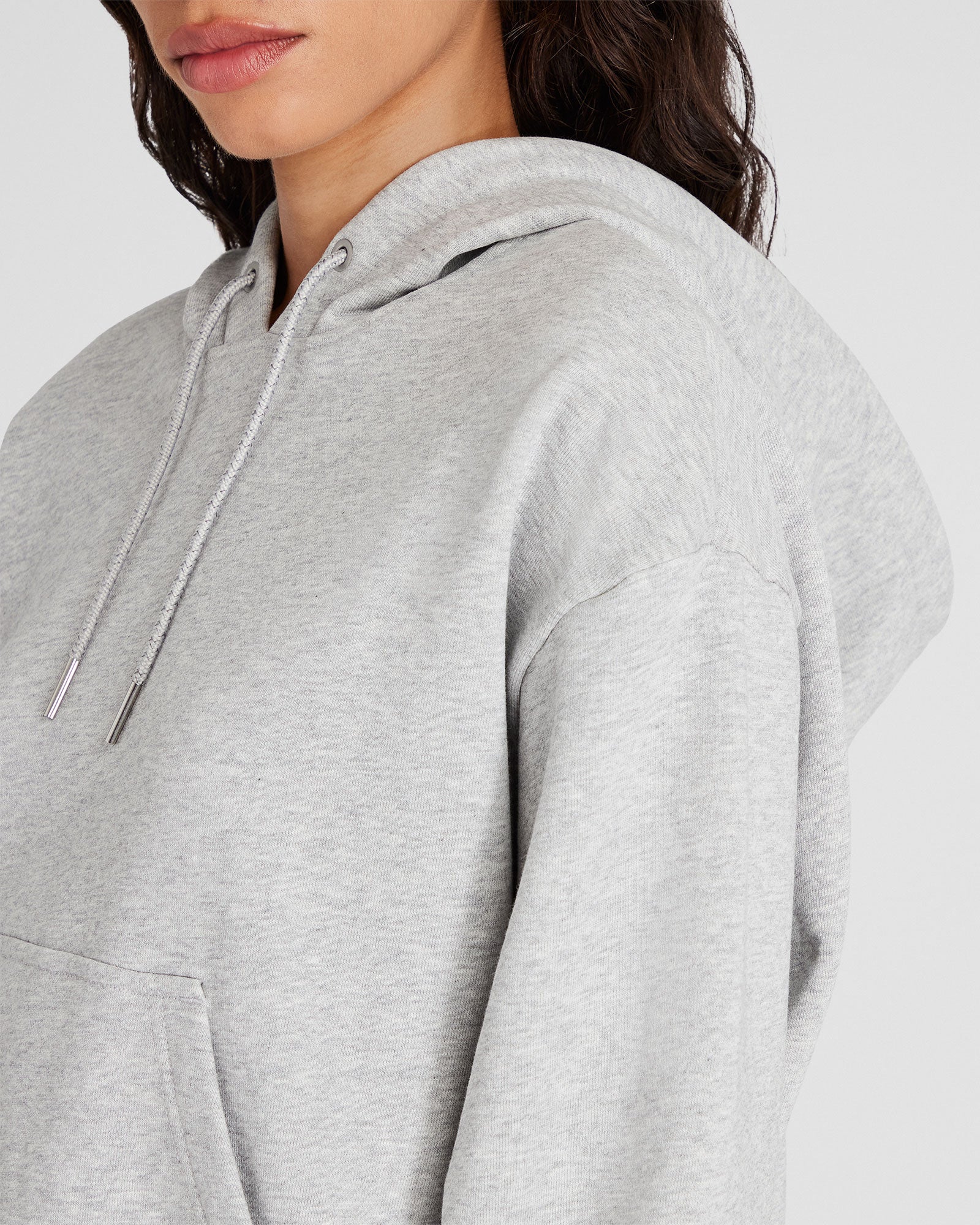 Classic Cropped Cotton Hoodie