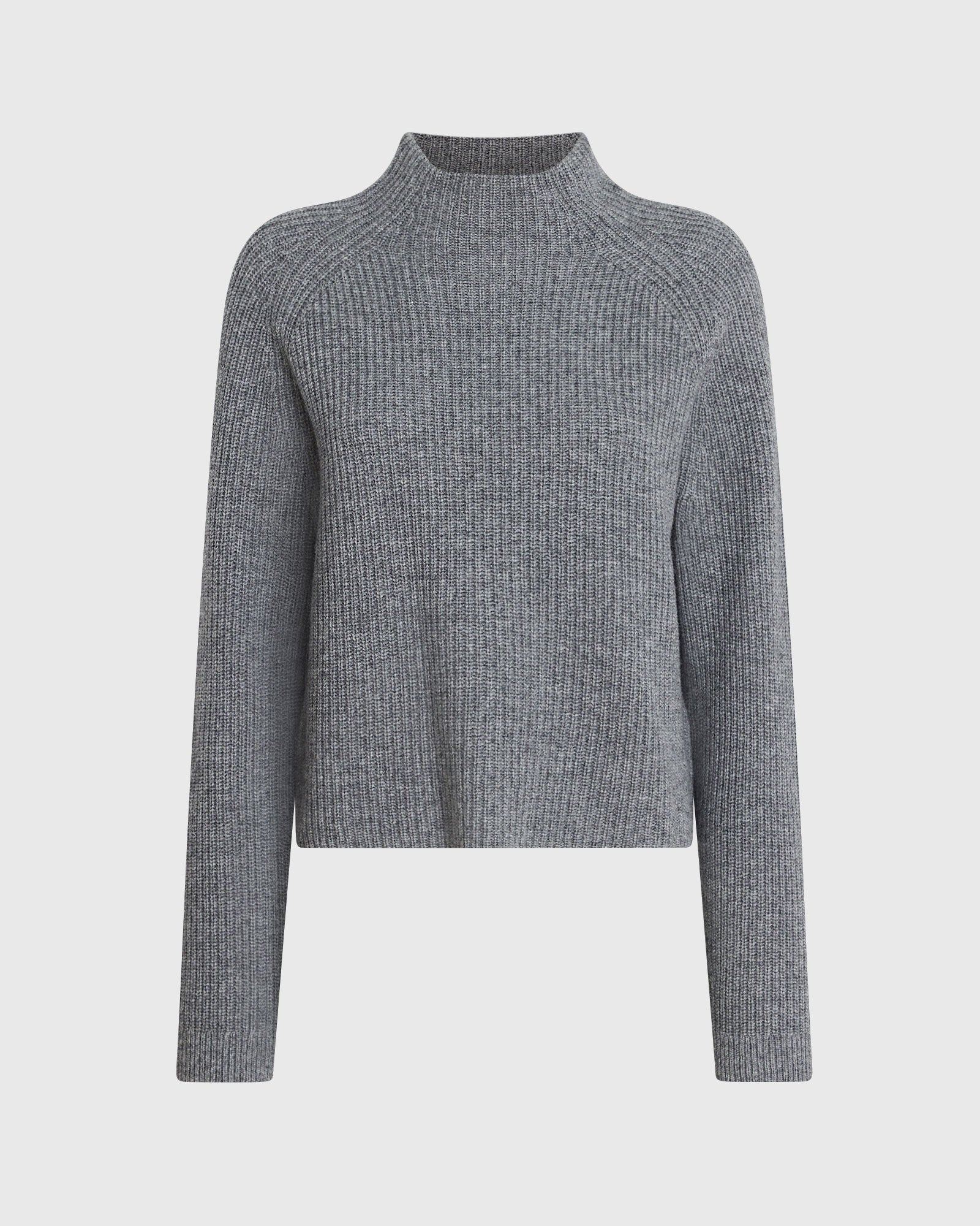 Cashmere Cropped Mockneck Sweater