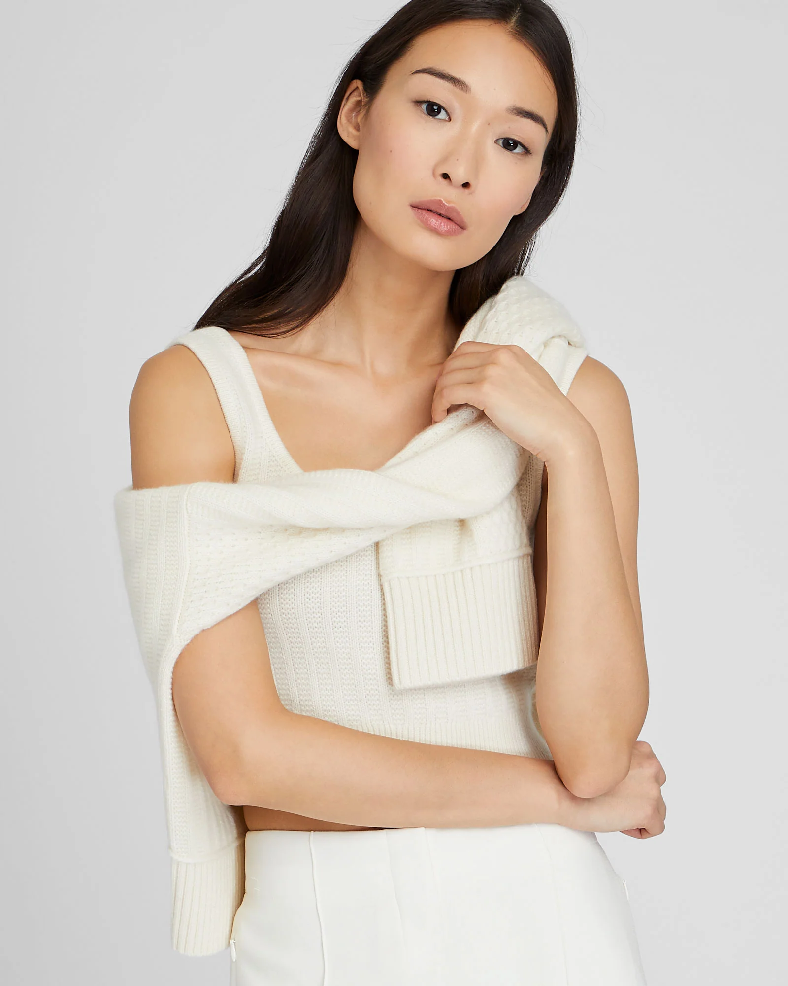 Textured Cashmere Shell