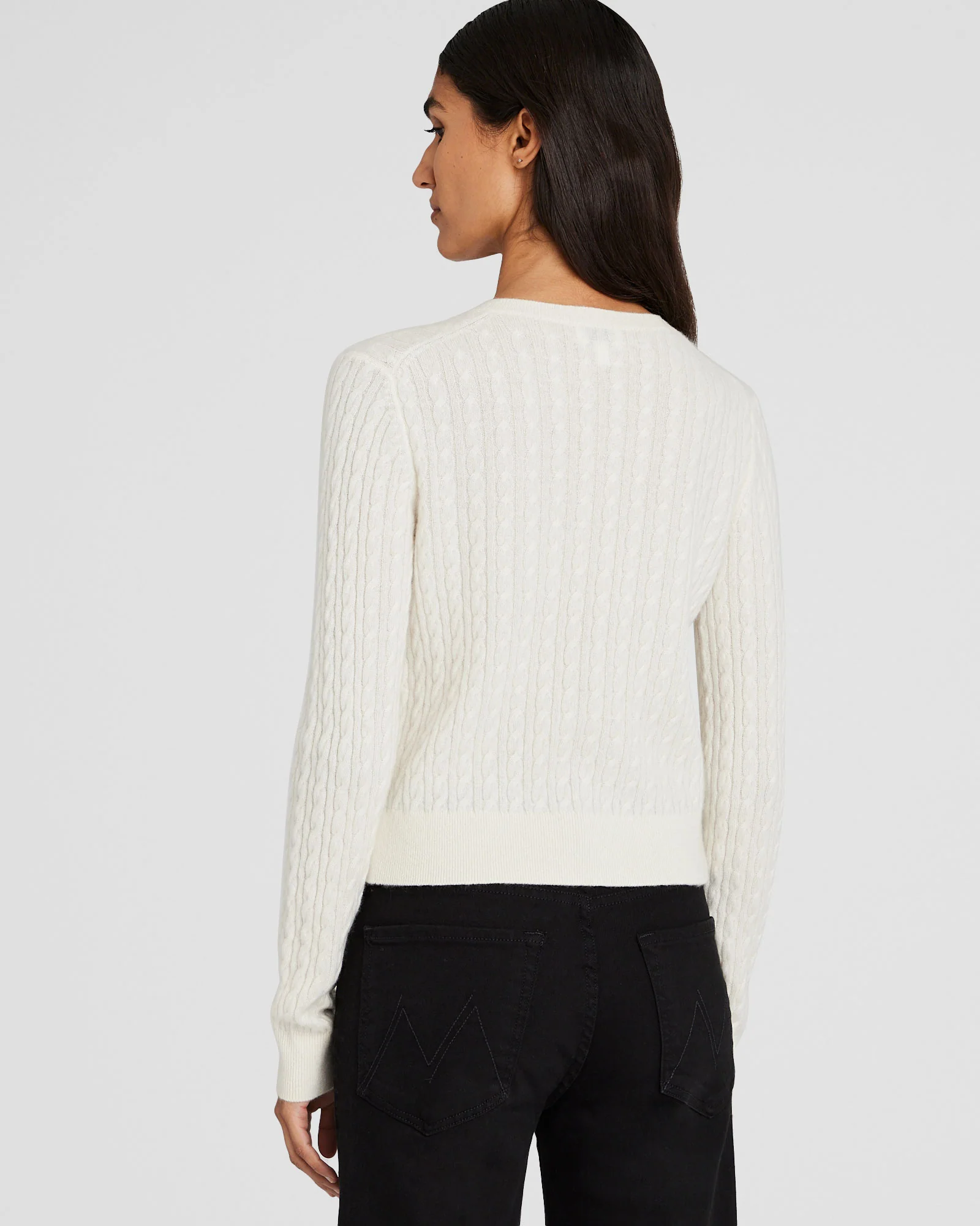 Cashmere Mini Cable Cardigan
