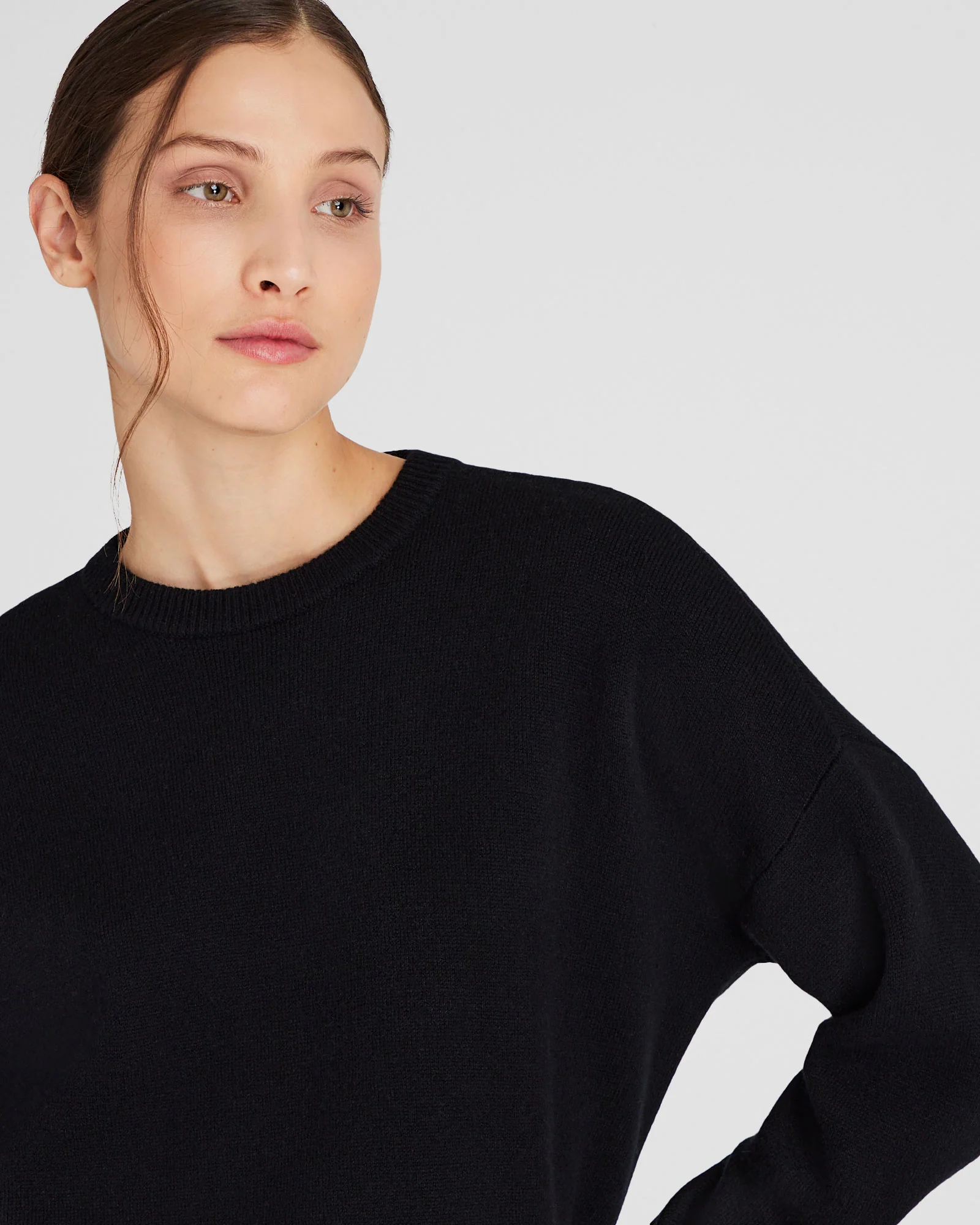 Cashmere Blend Double-Faced Sweatshirt