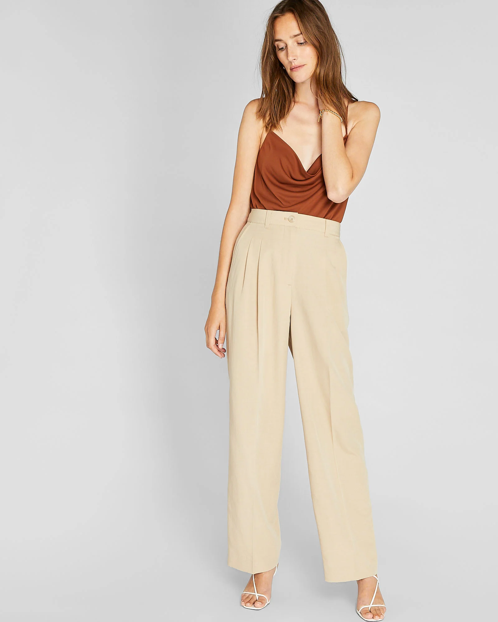 High Rise Pleated Trouser