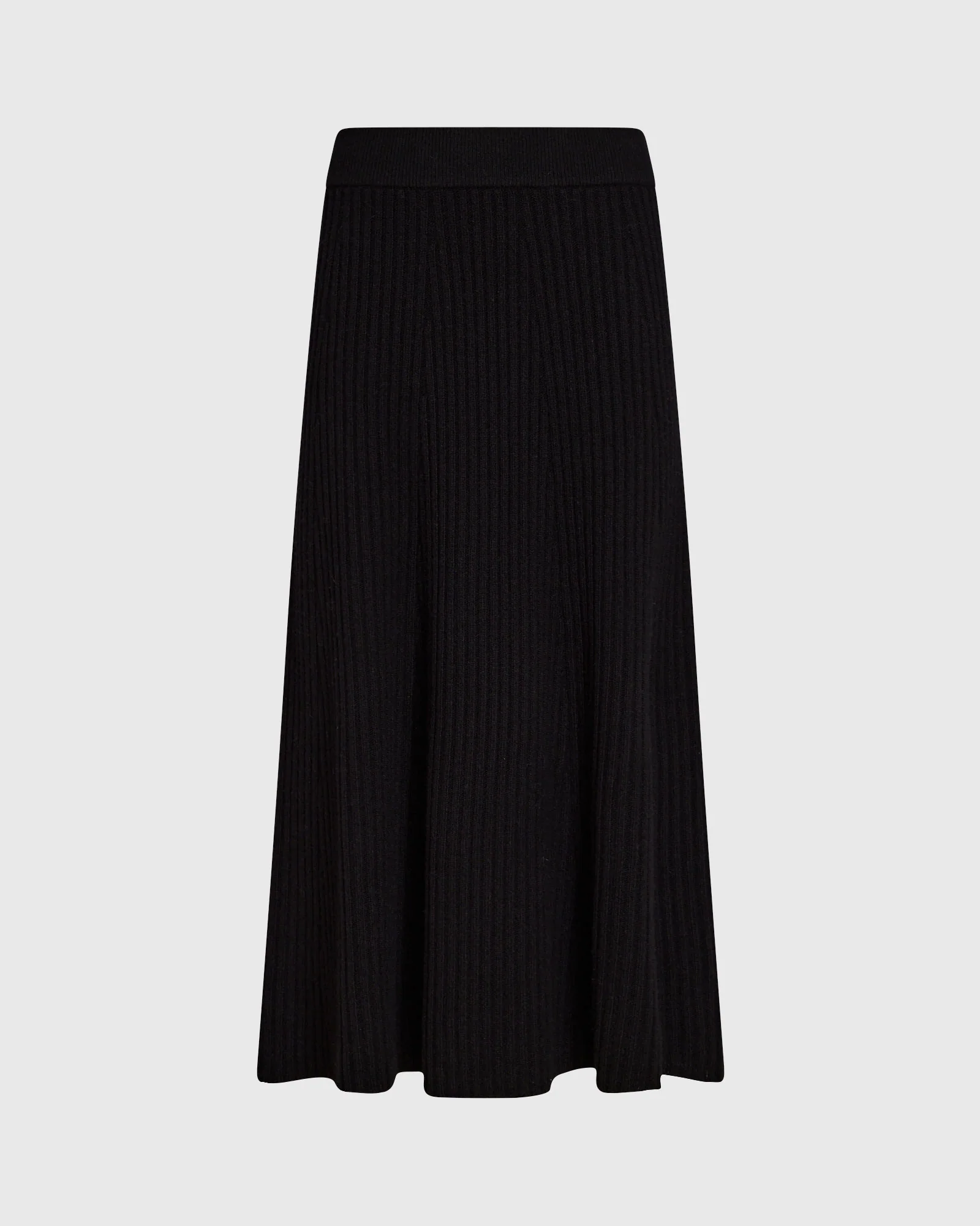 Rib Knit Flounce Skirt