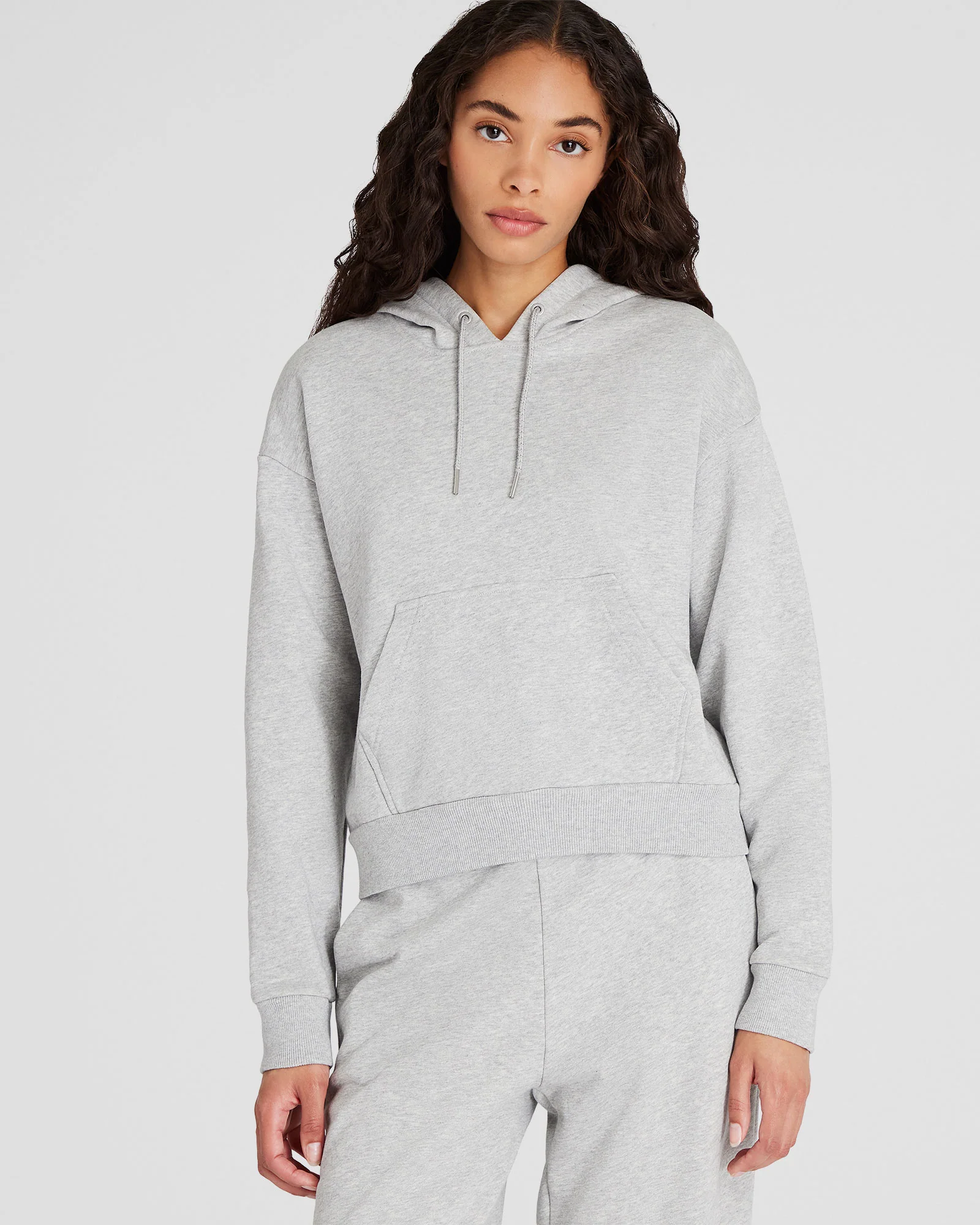 Classic Cropped Cotton Hoodie