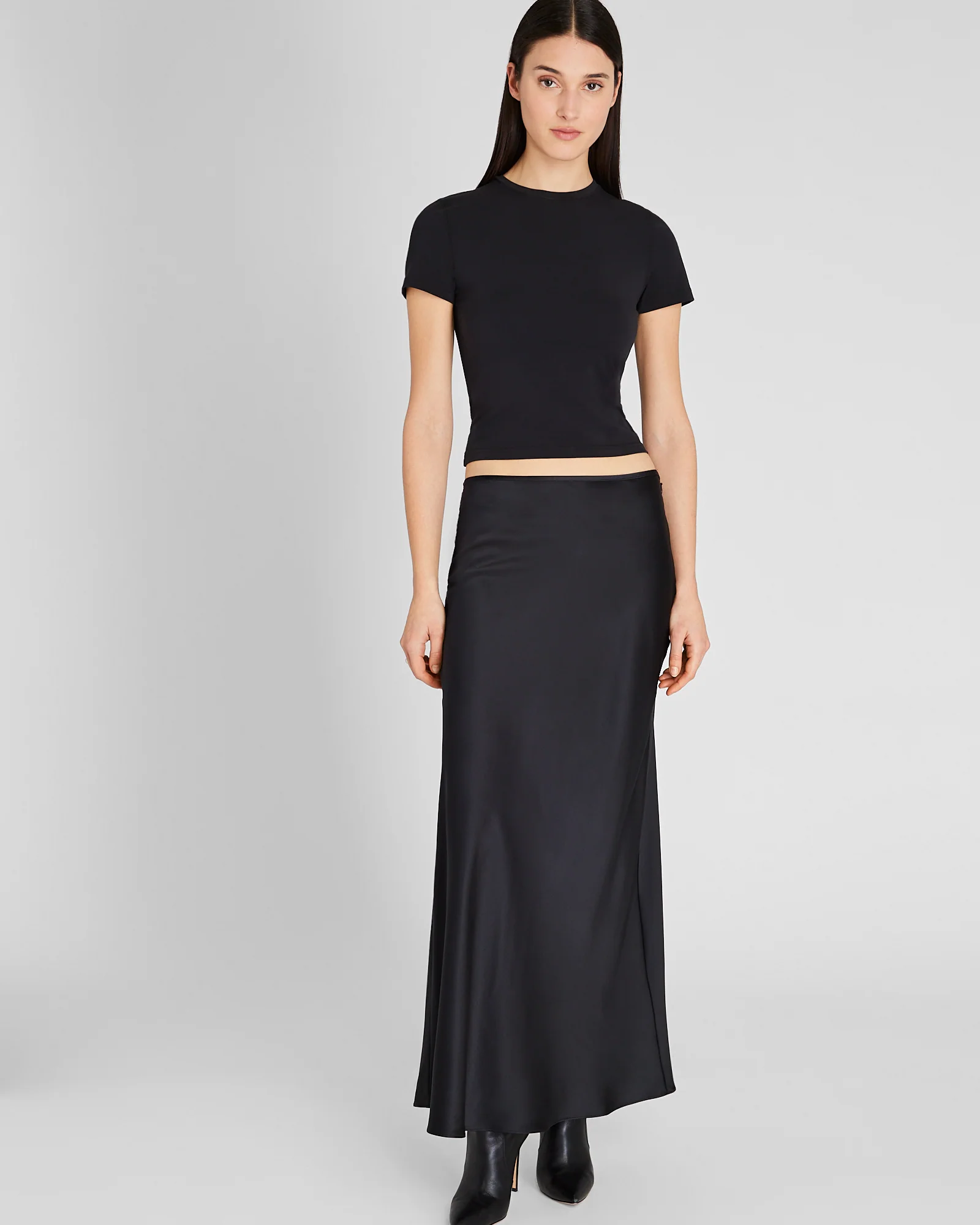Silk Charmeuse Maxi Skirt