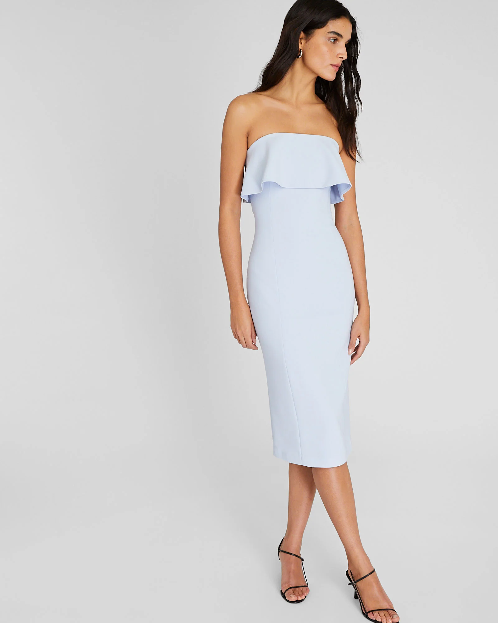 Tiered Overlay Tube Dress