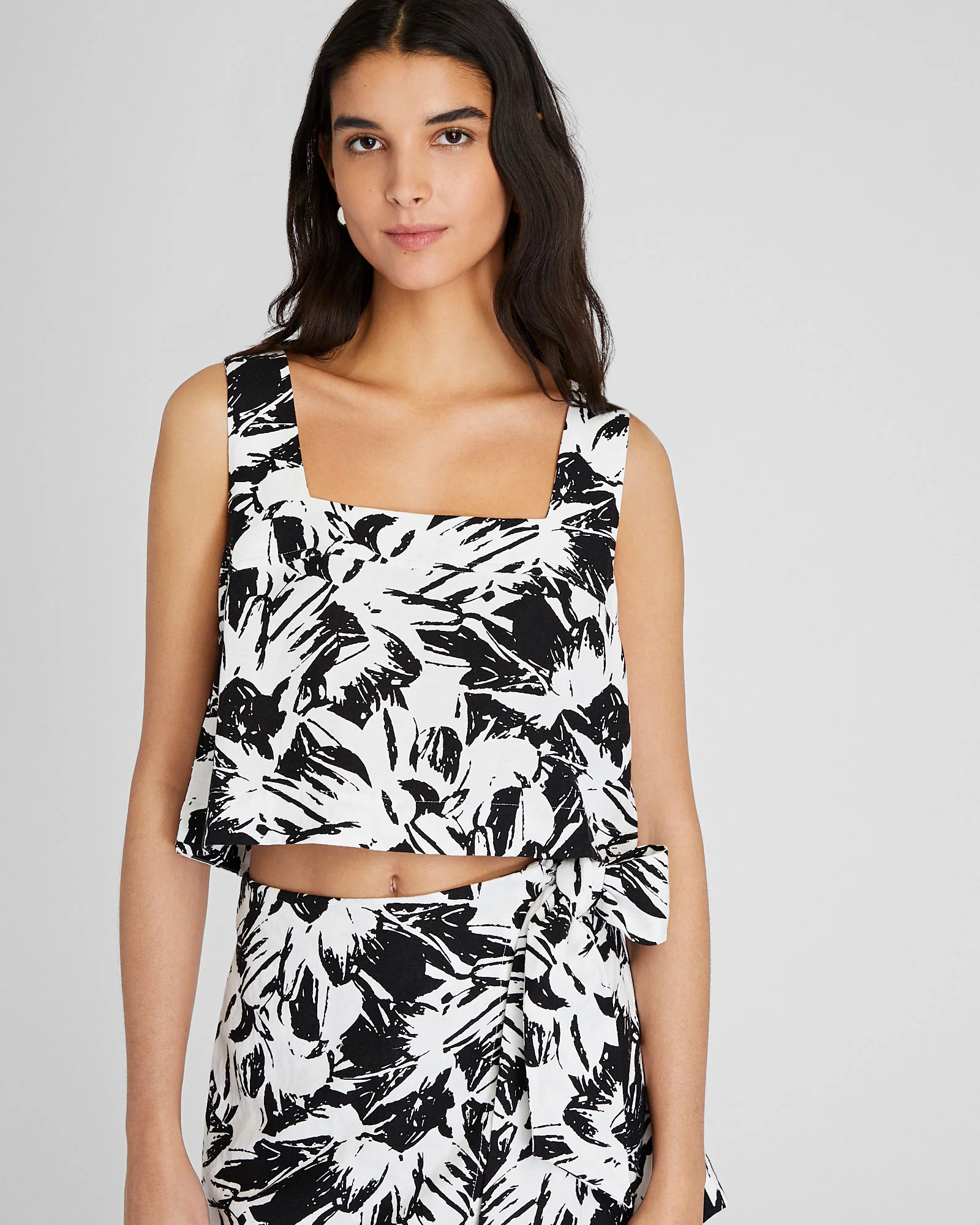 Linen Blend Shell Top