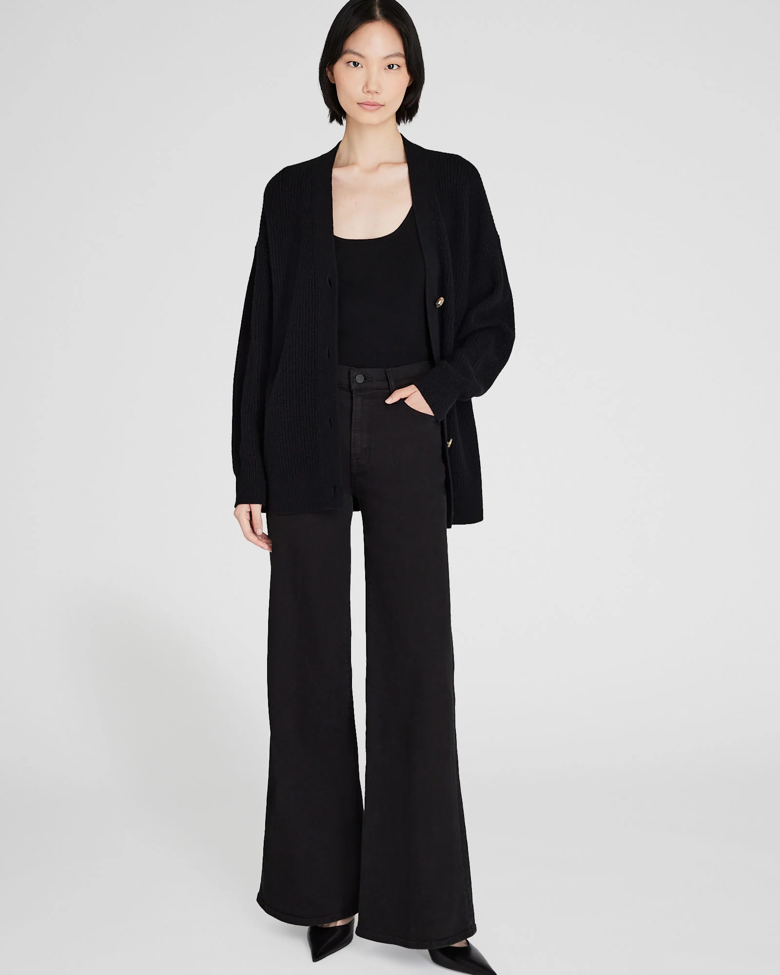 Cashmere Relaxed Knit Cardigan