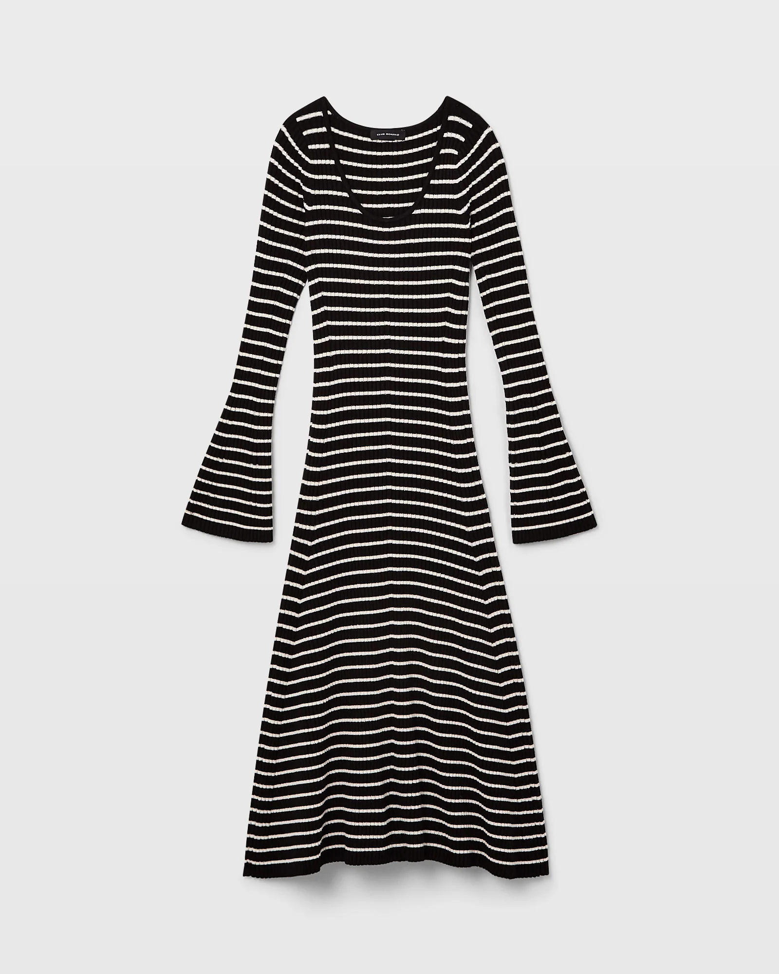 Midi Striped Sweater Dress