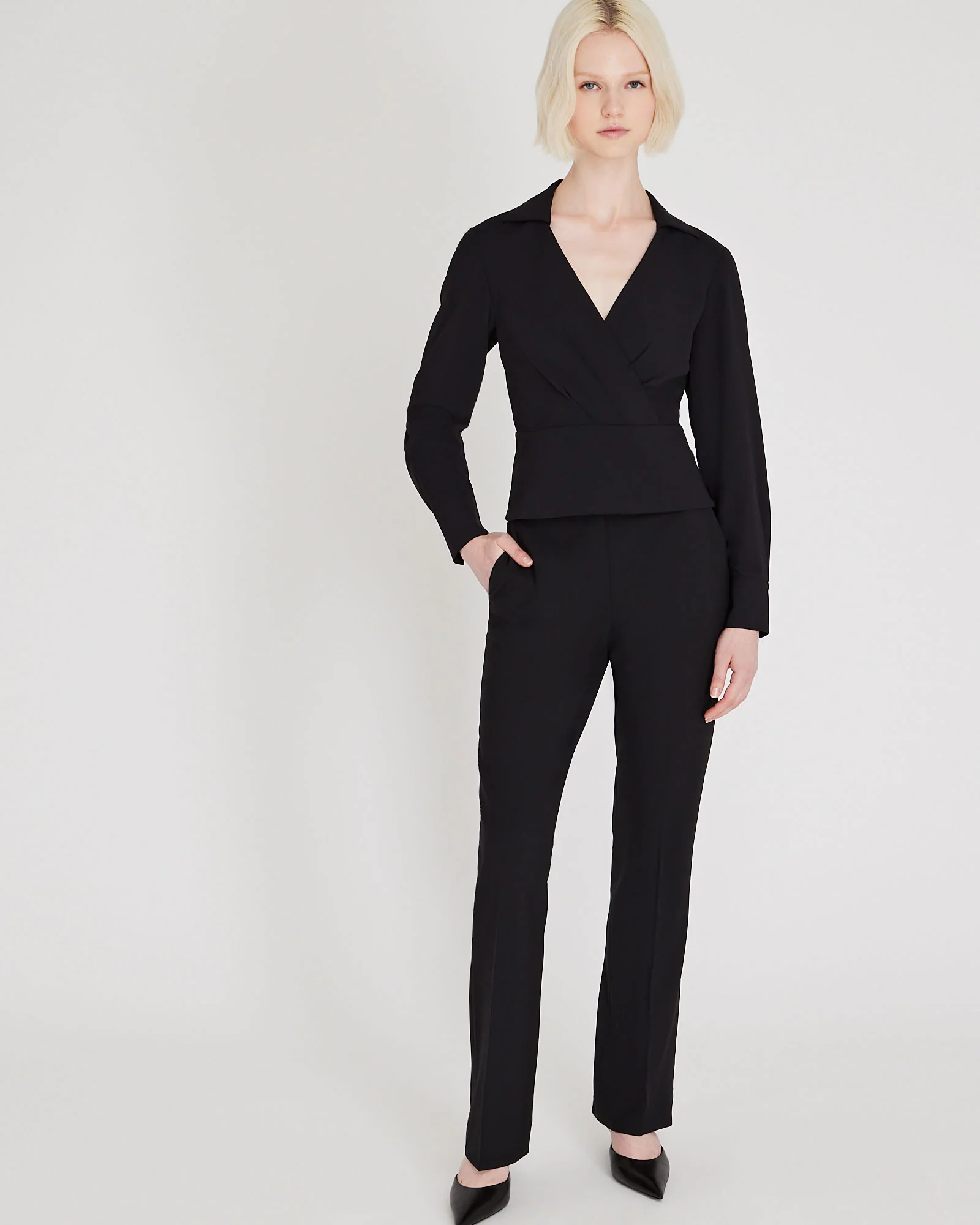 Waisted Collared Shirt