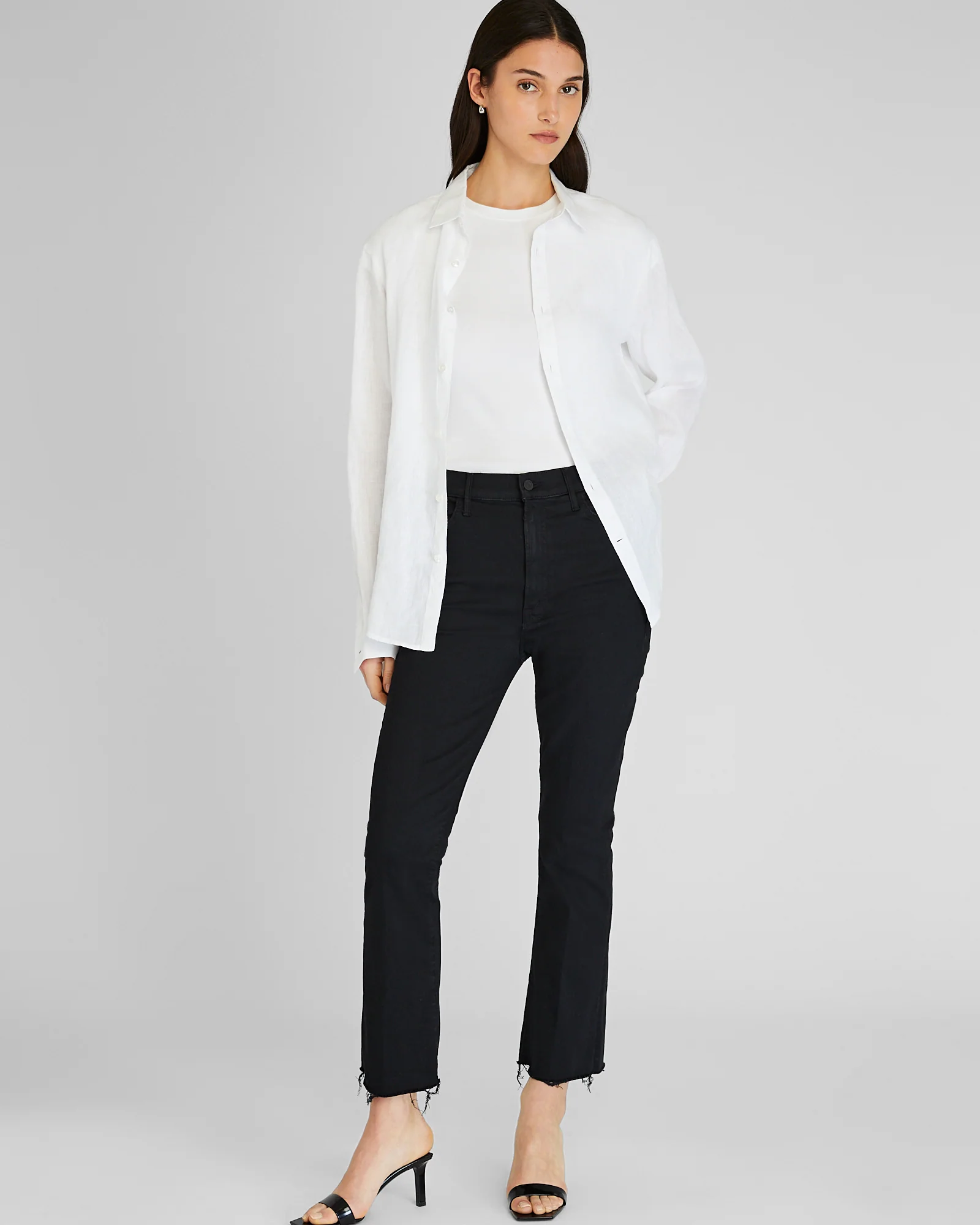 MOTHER The Hustler Ankle Fray Jeans