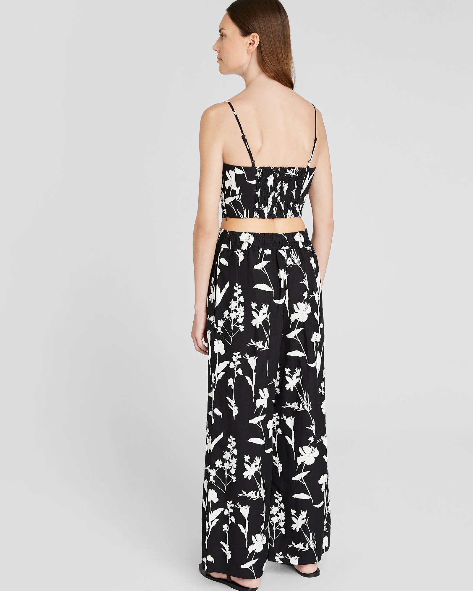 Printed Pleat Detail Elasticated Pant