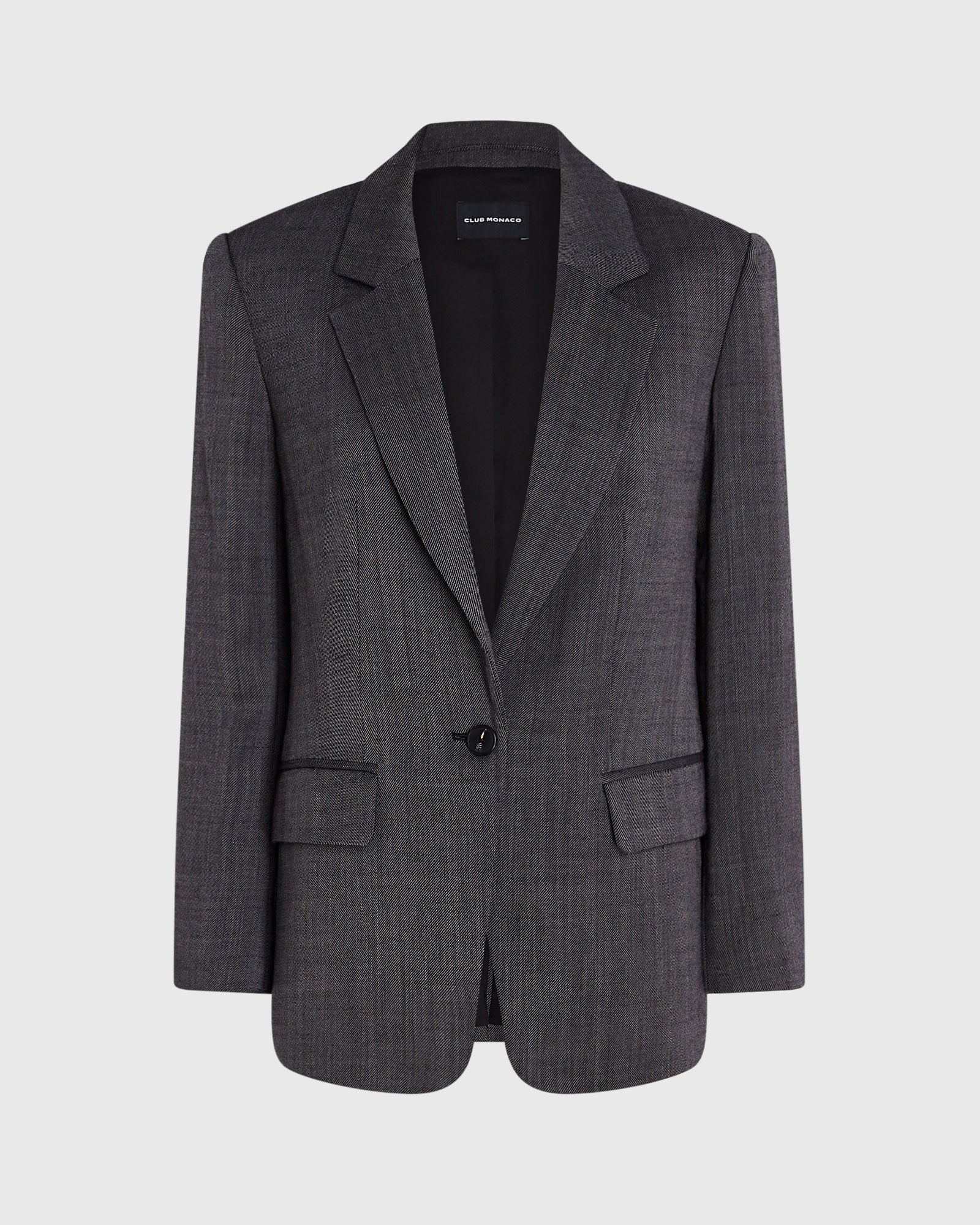 Relaxed Wool Twill Blazer