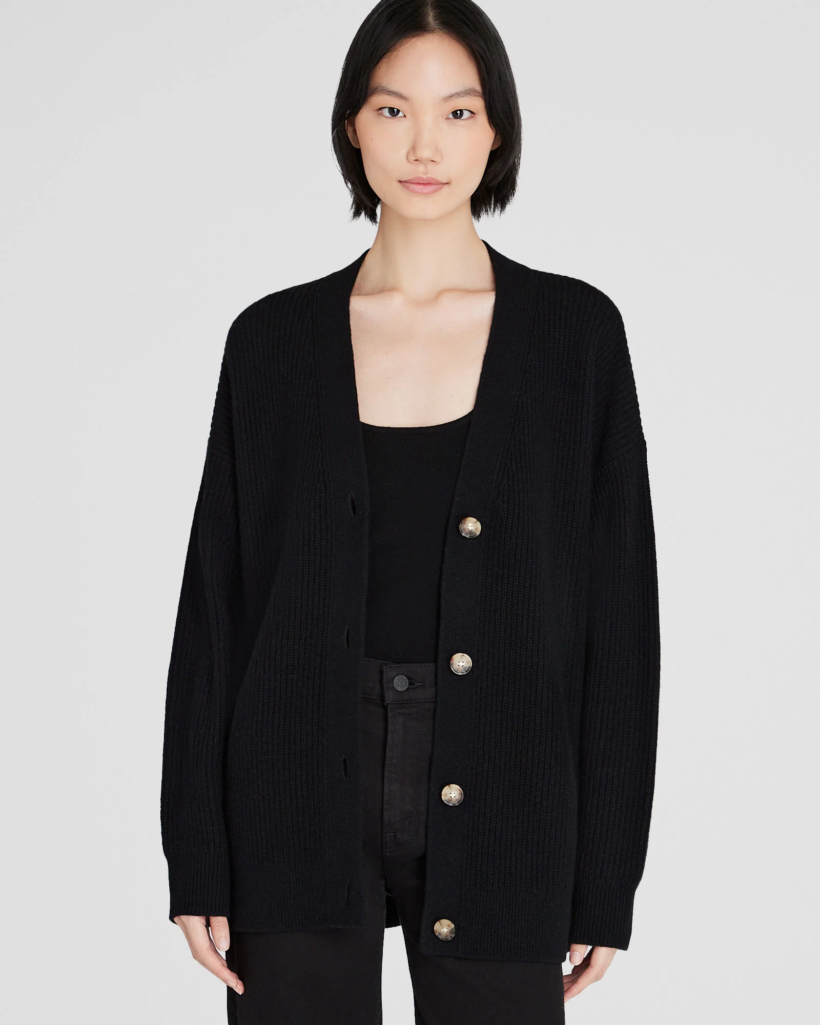 Cashmere Relaxed Knit Cardigan