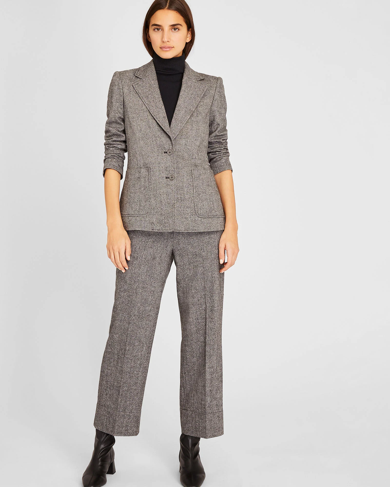 Textured Patch Pocket Blazer