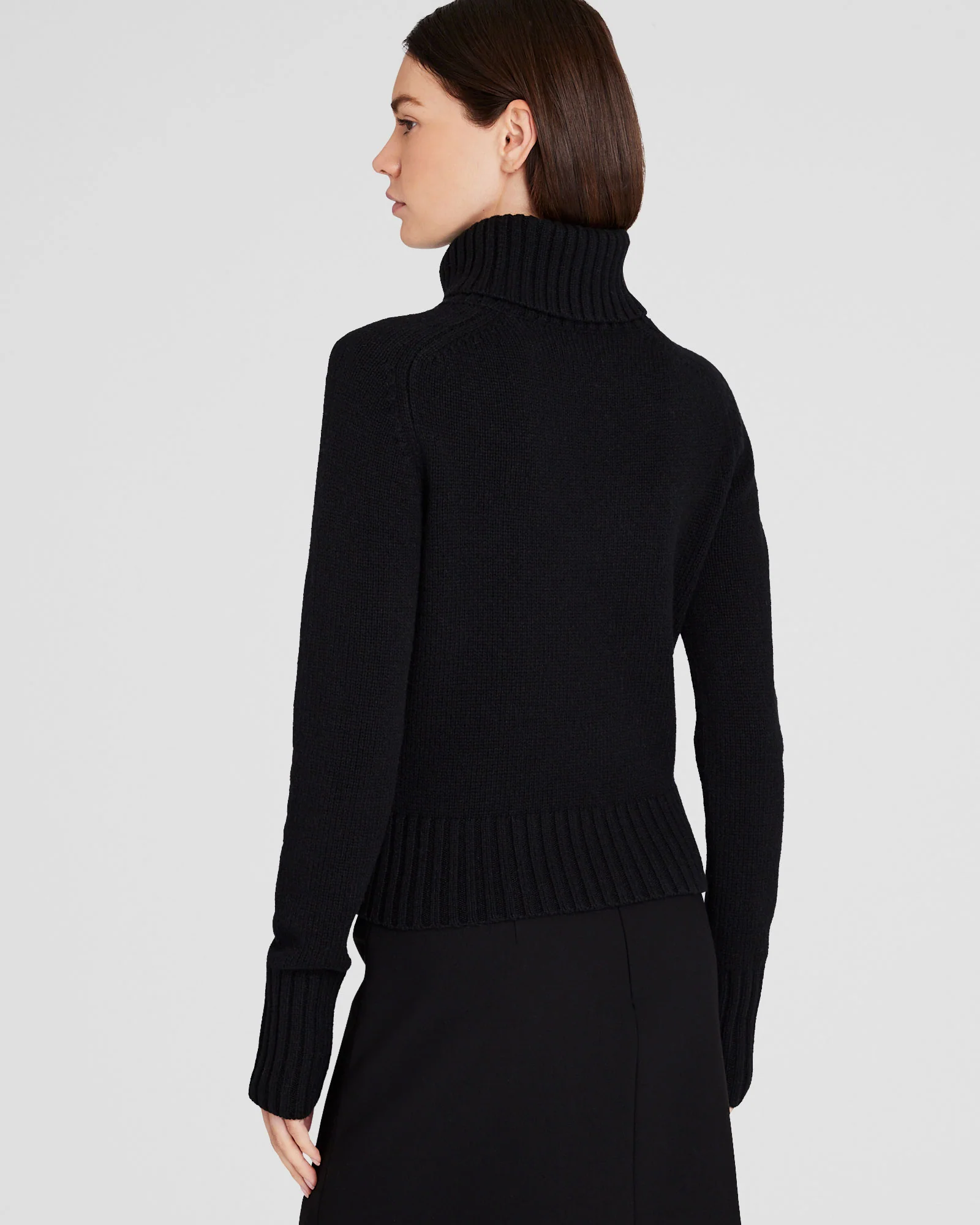 Shrunken Wool Turtleneck