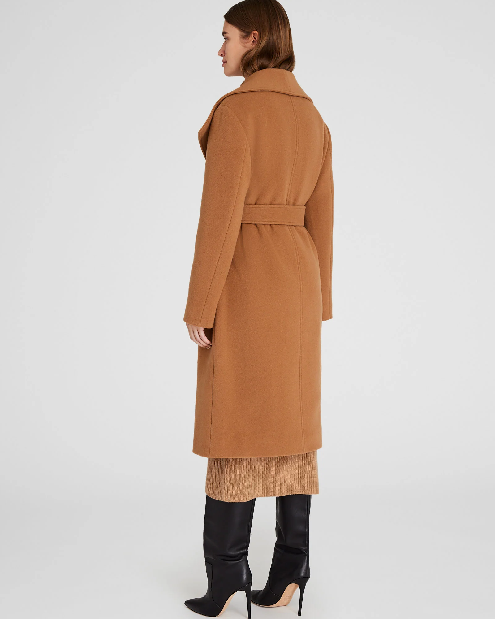 Shawl Collar Wrap Coat