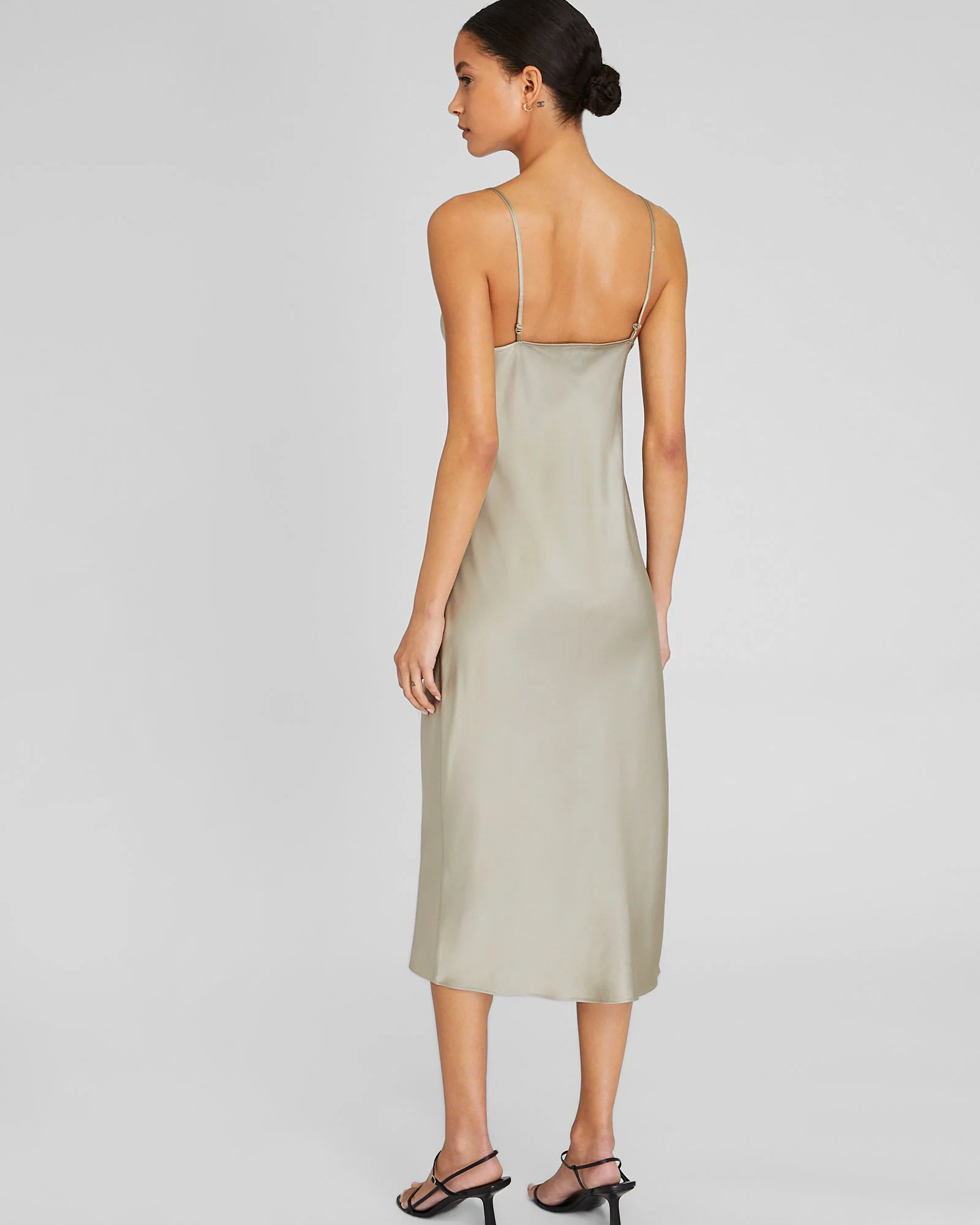 Silk Charmeuse Midi Slip Dress