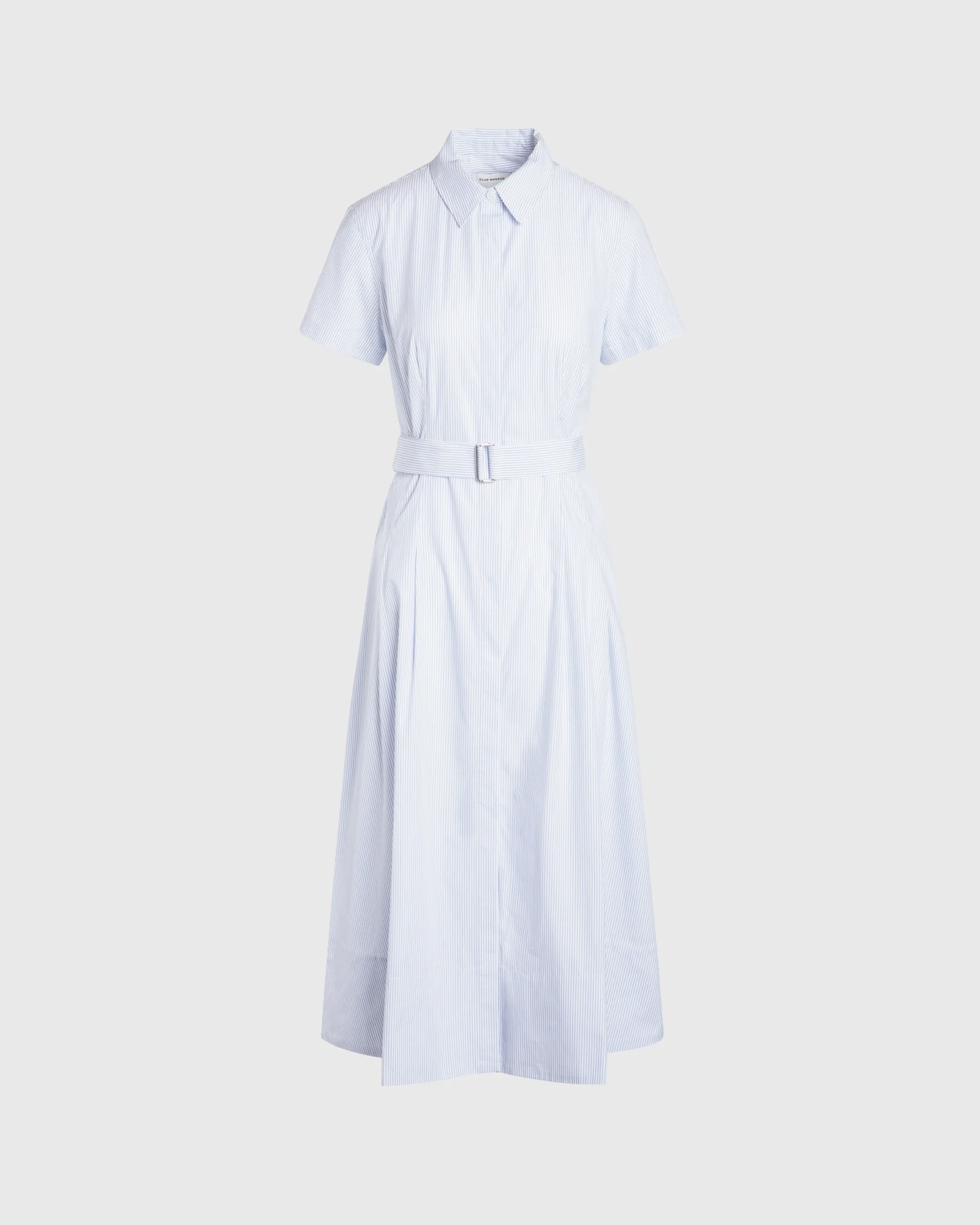 Striped Waisted Utility Dress