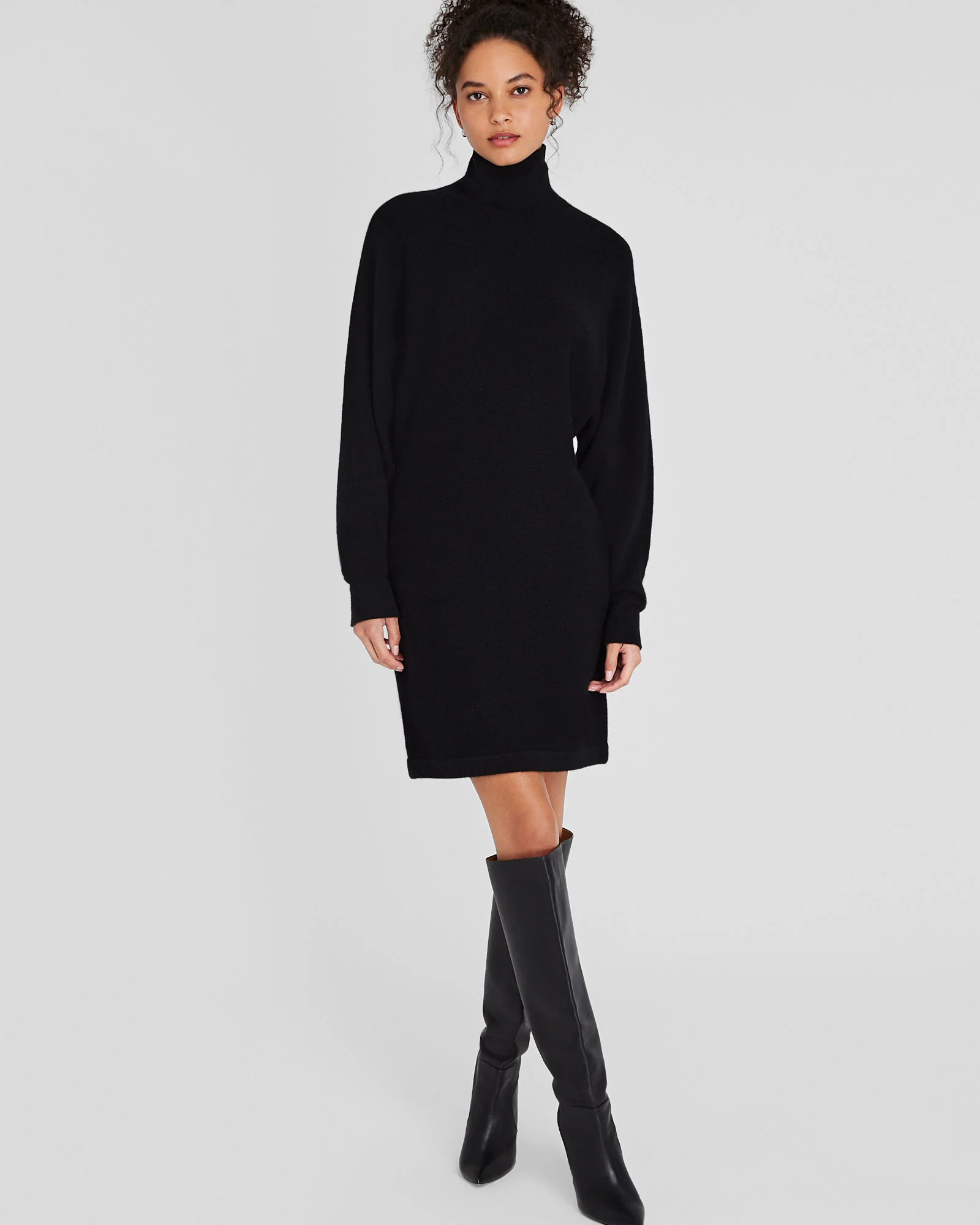 Cashmere Turtleneck Mini Dress