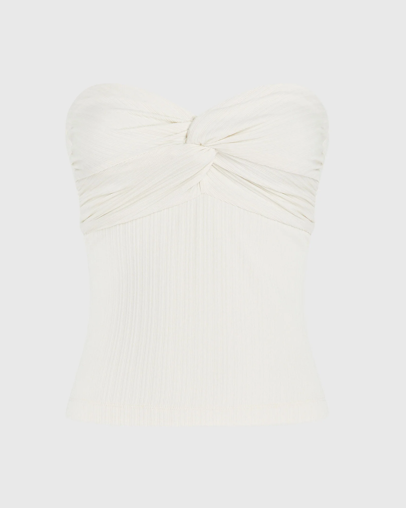Plissé Bustier Top