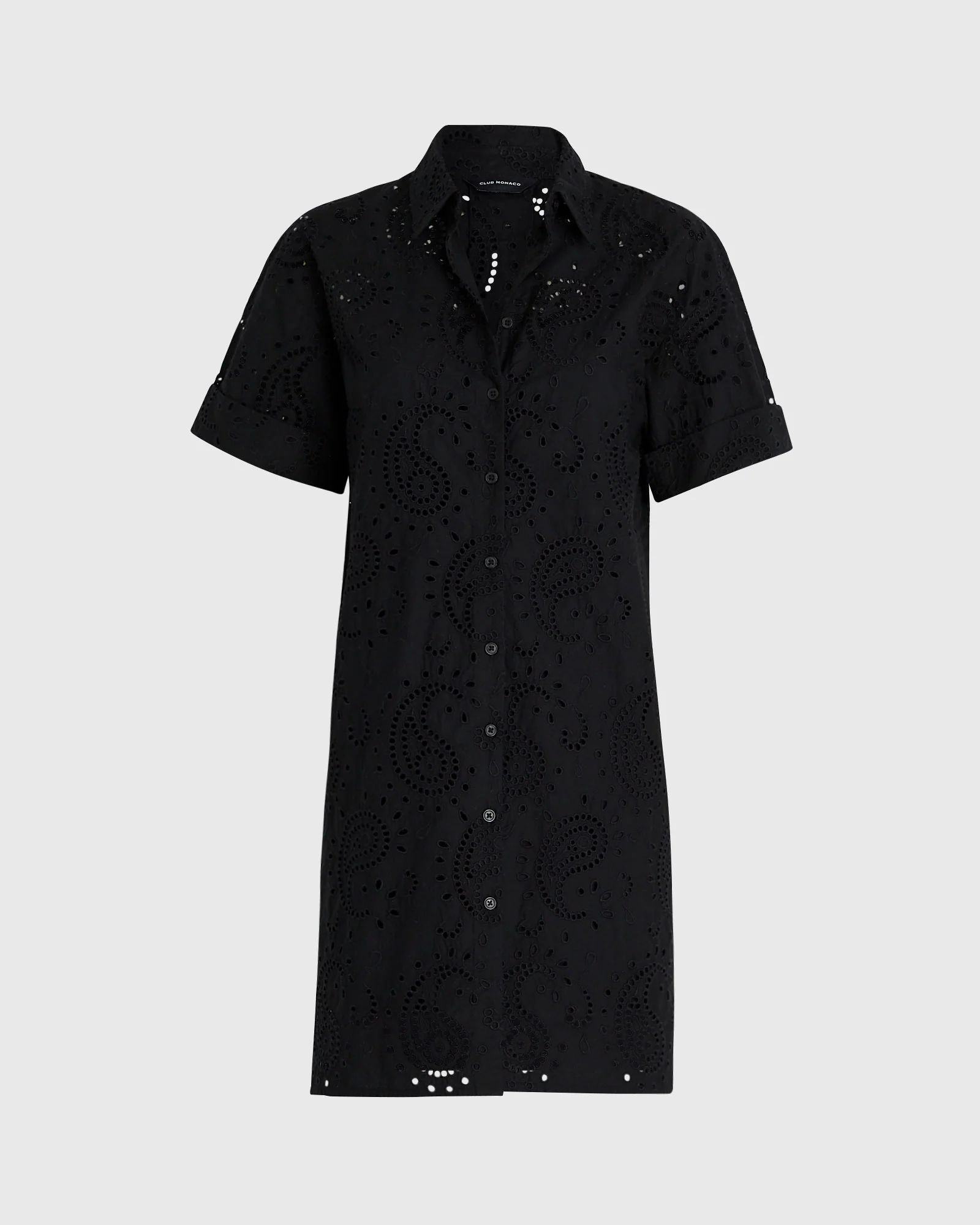 Eyelet Shirt Dress