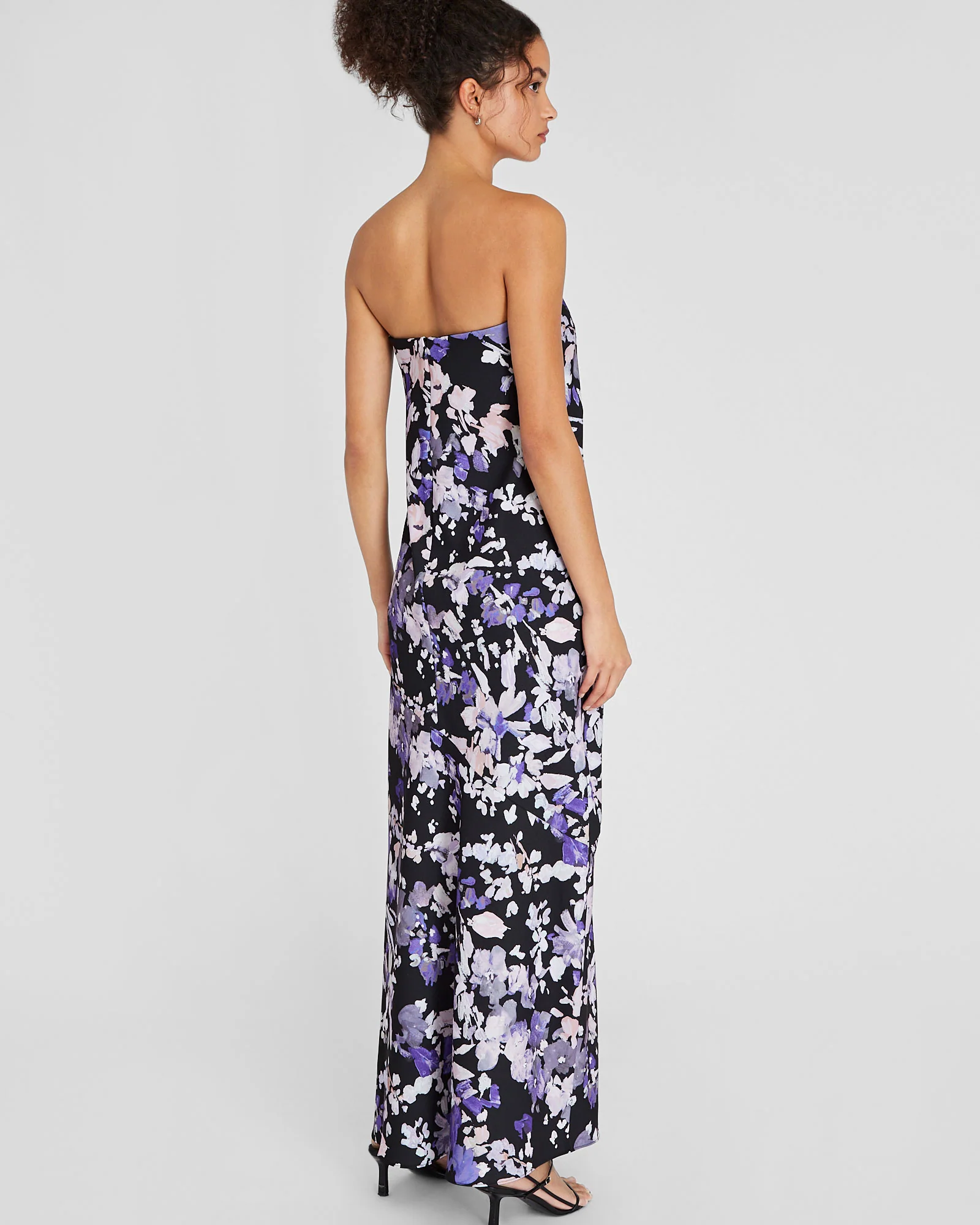 Strapless Printed Maxi Dress