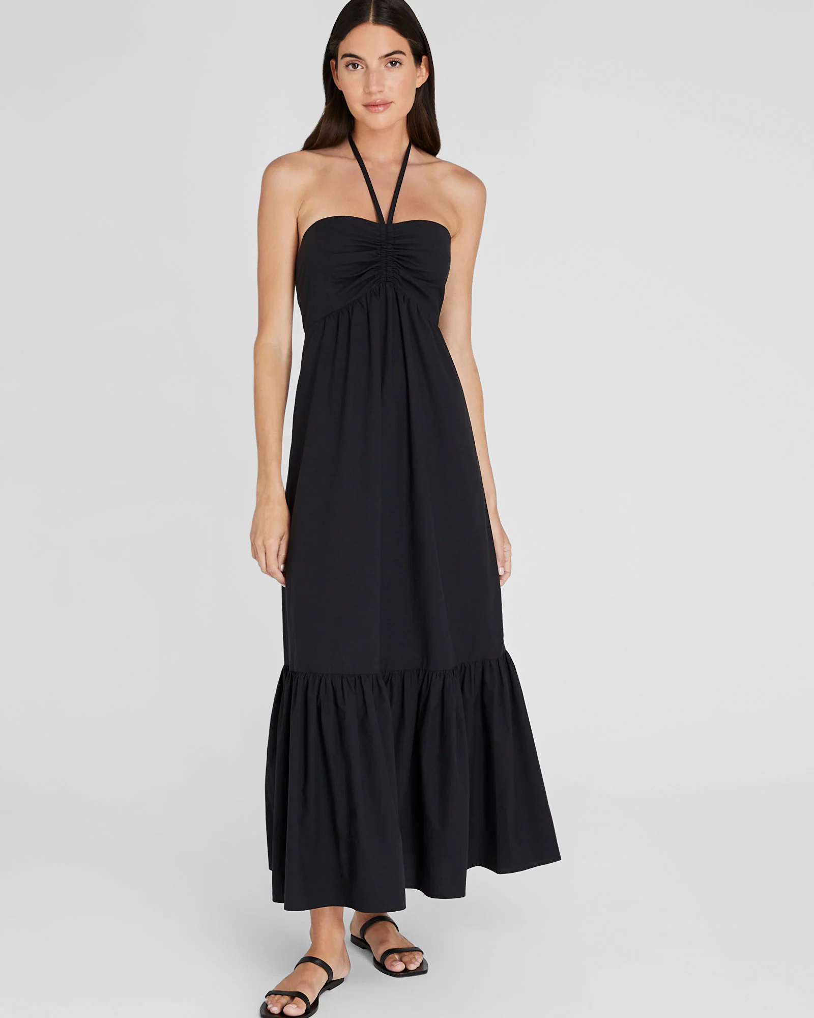 Cotton Halter Maxi Dress