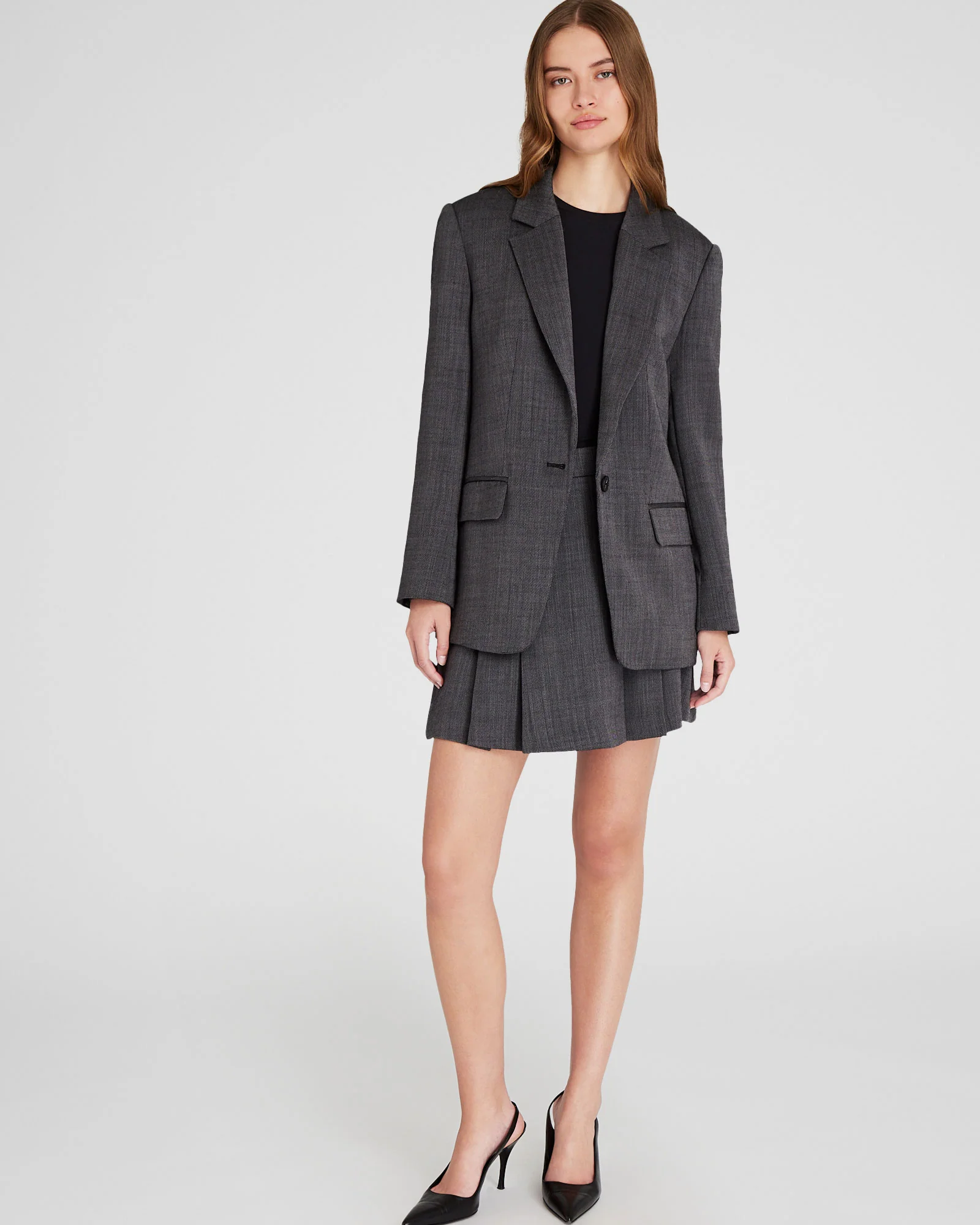 Relaxed Wool Twill Blazer