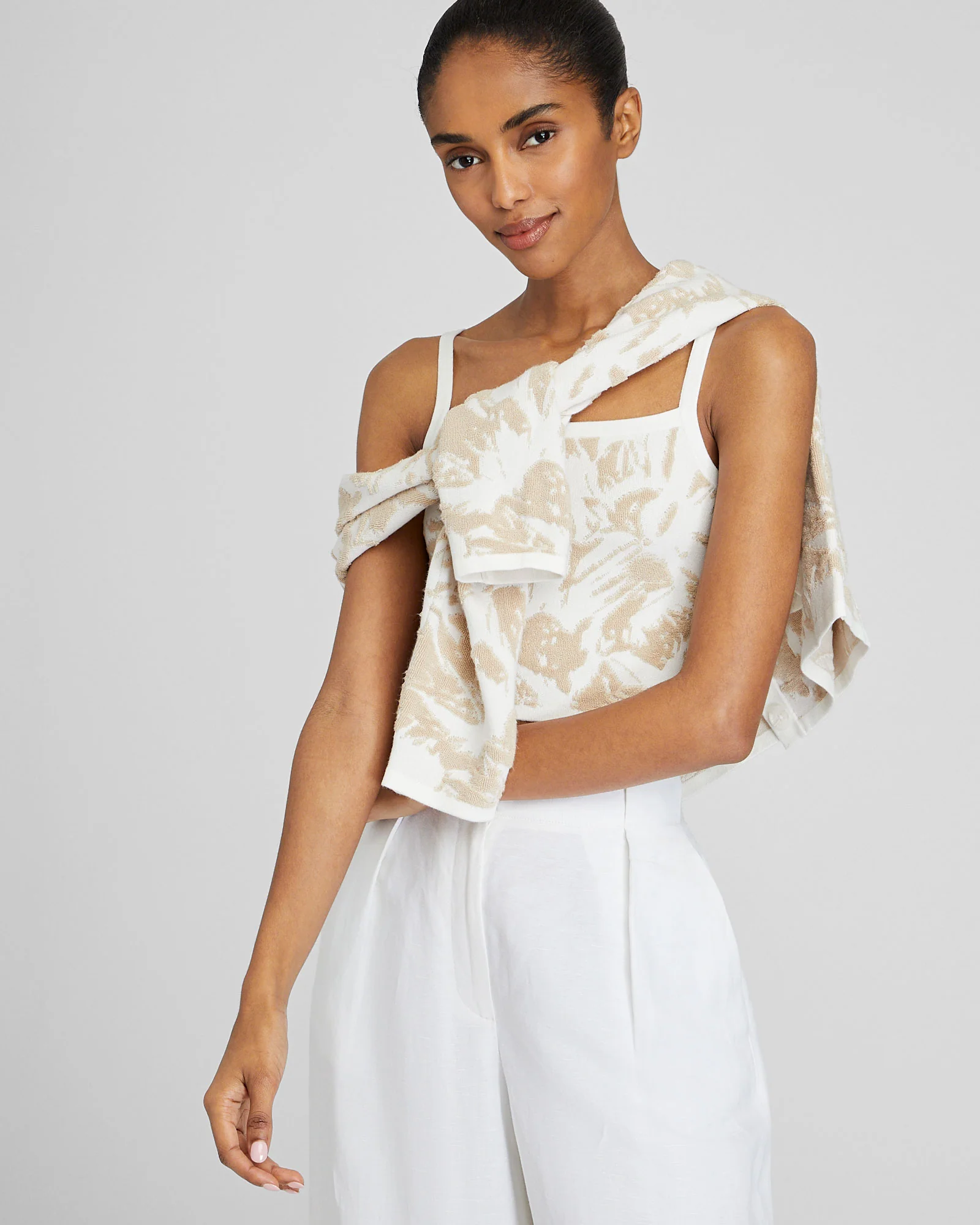 Loop Jacquard Sweater Tank