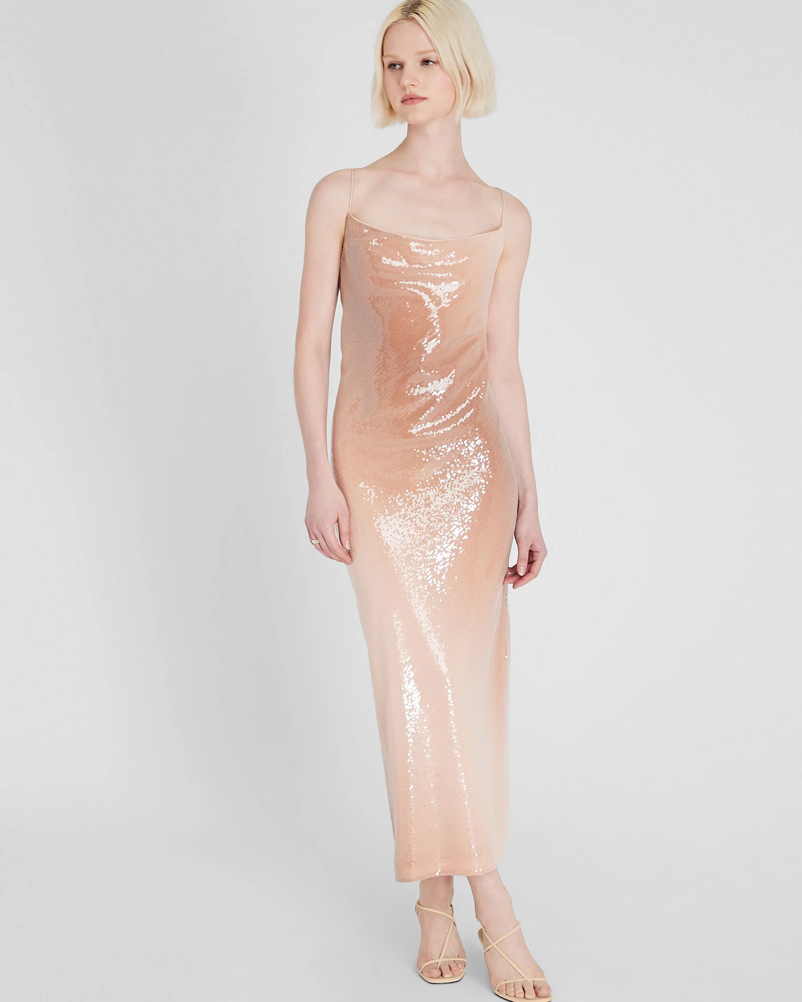 Sequin Maxi Slip Dress