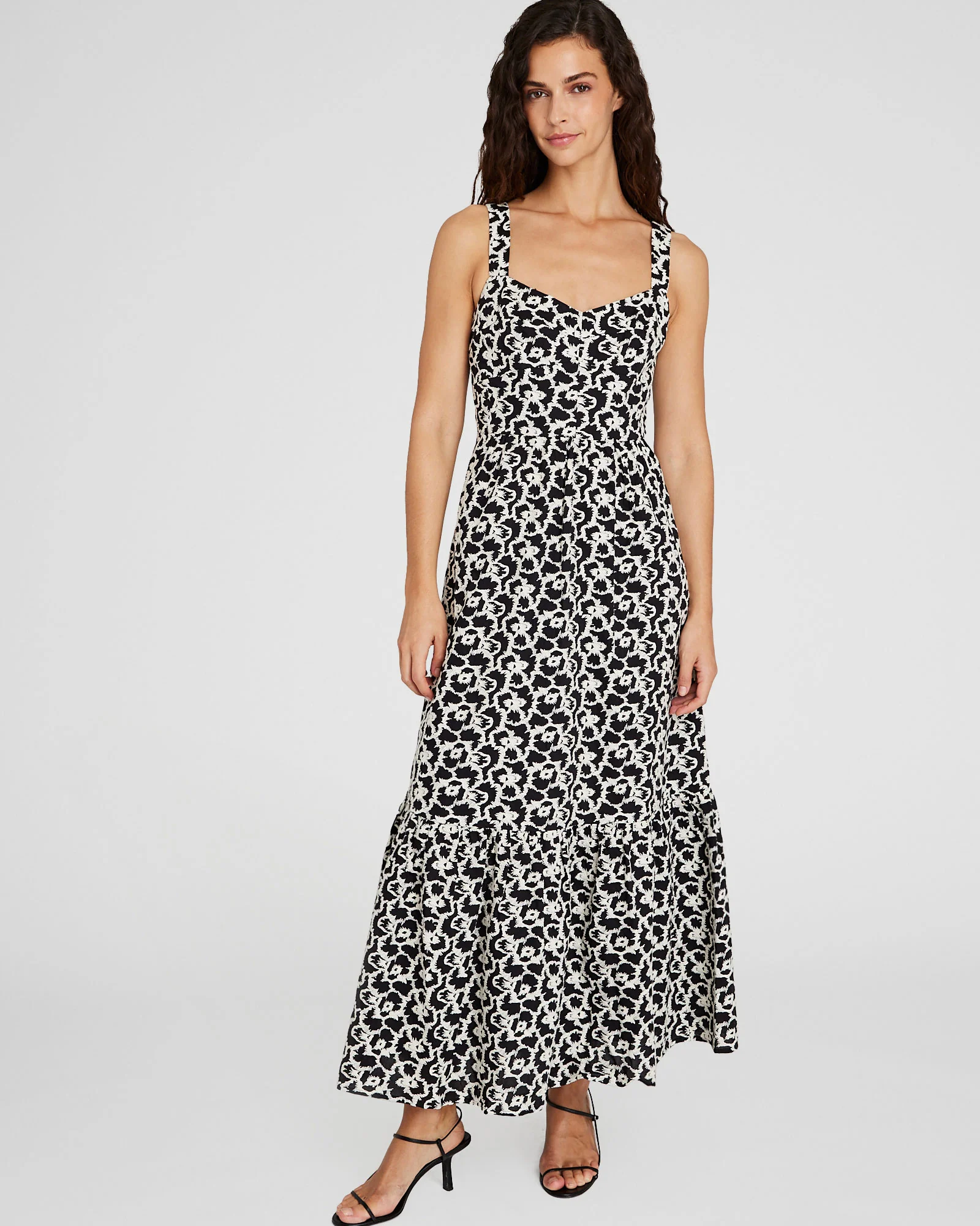 Shirred Tier Maxi Dress