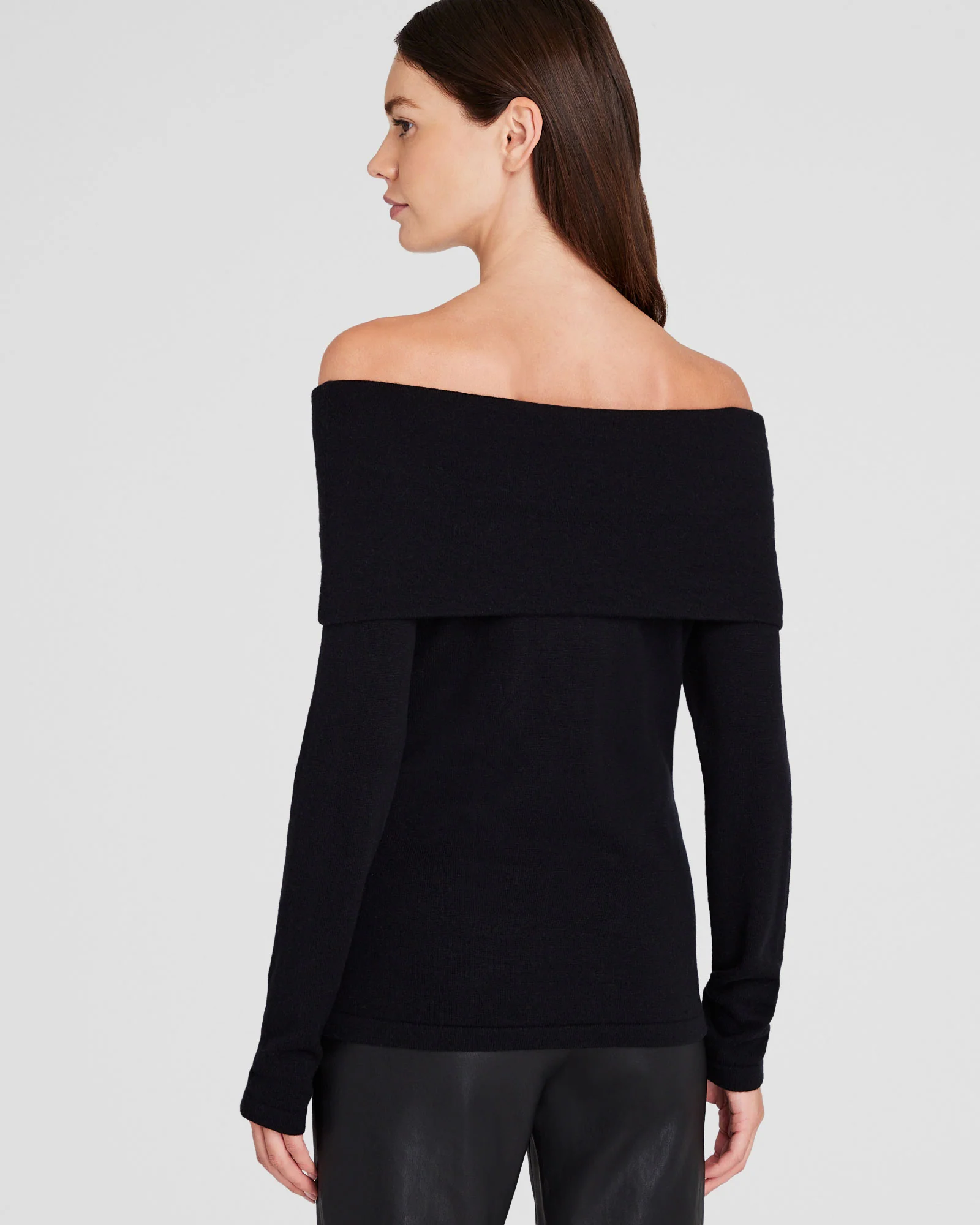 Off-The-Shoulder Cashmere Sweater