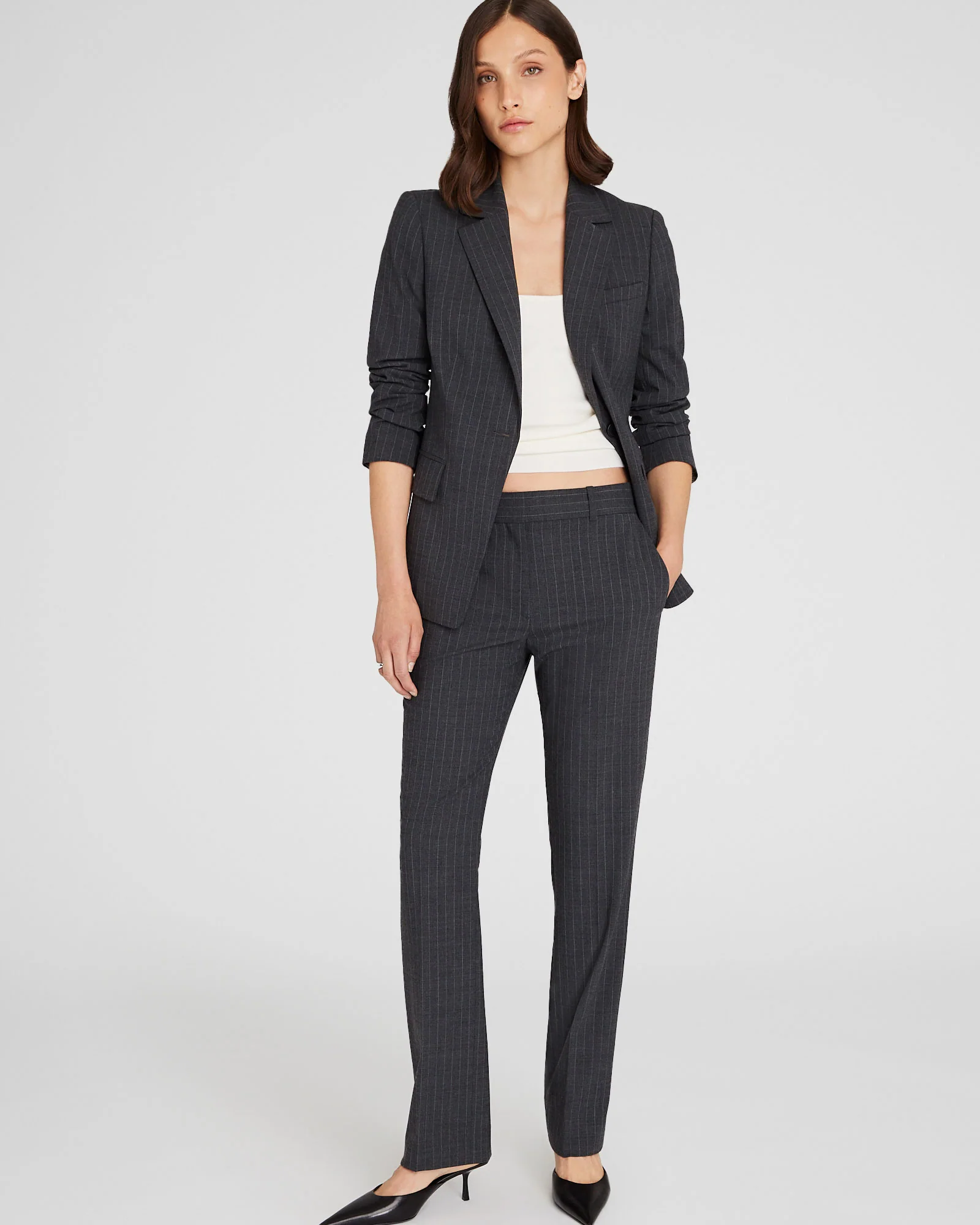 Borrem Pinstripe Full-Length Pant