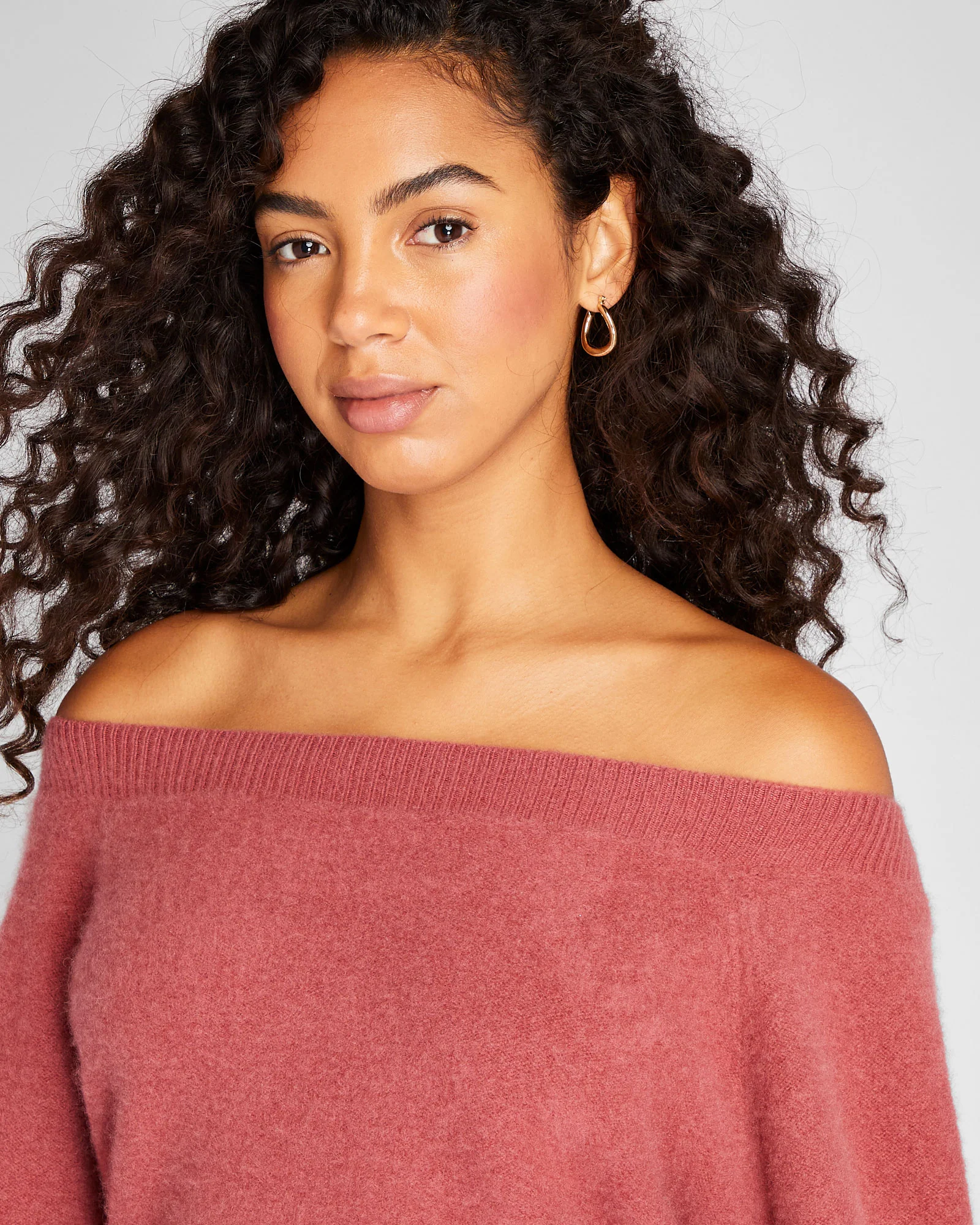 Off-The-Shoulder Cashmere Sweater