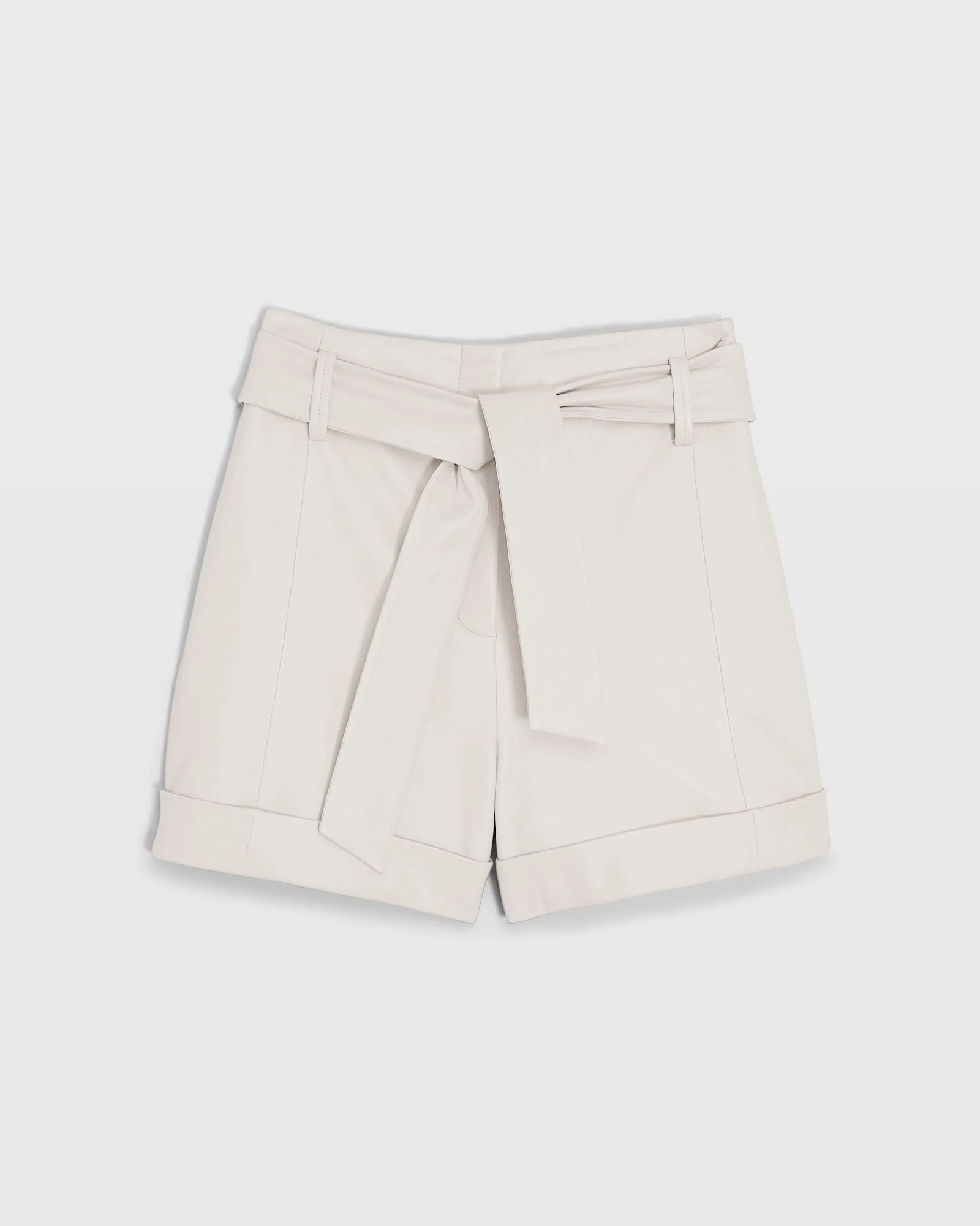 Leather Tie Waist Short