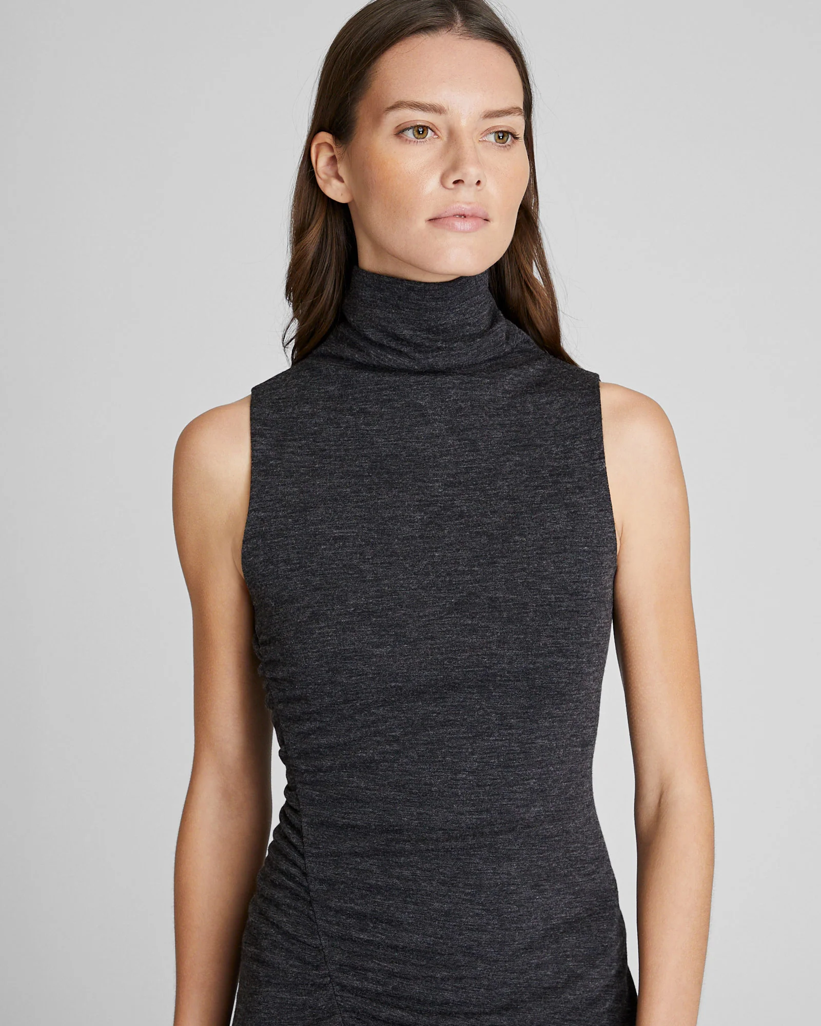 Midi Ruched Knit Dress