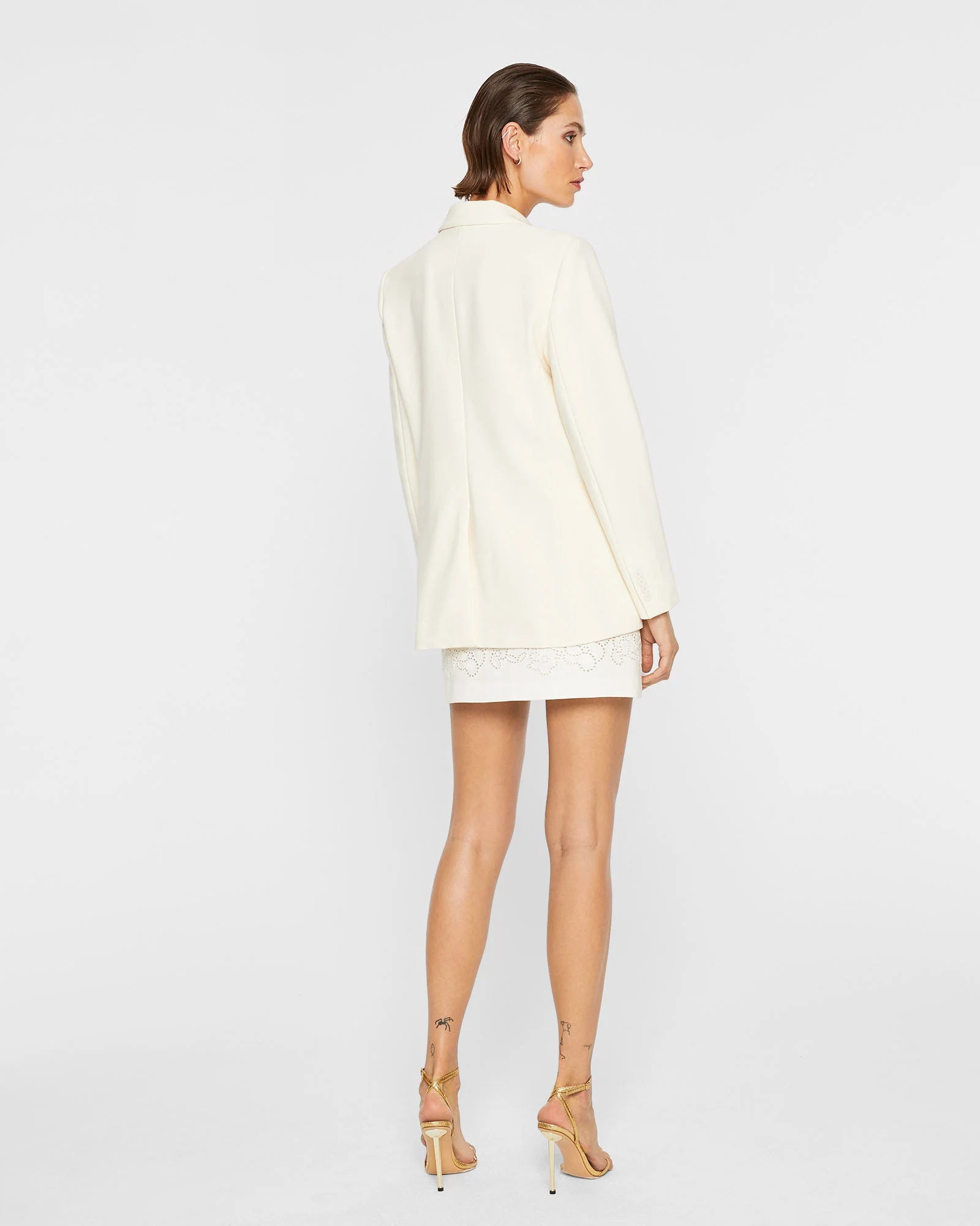 Embroidered Eyelet Mini Skirt