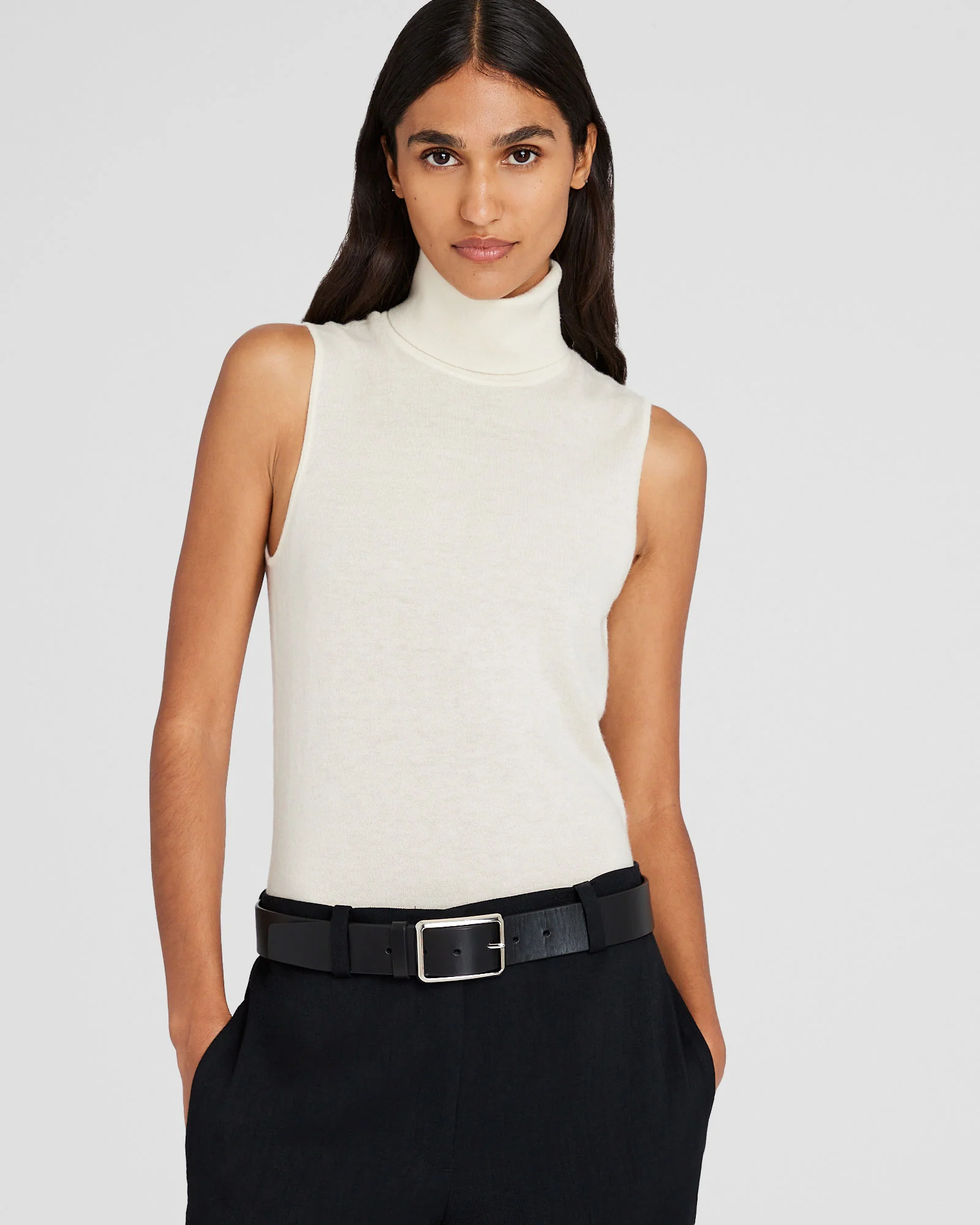 Cashmere Turtleneck Shell