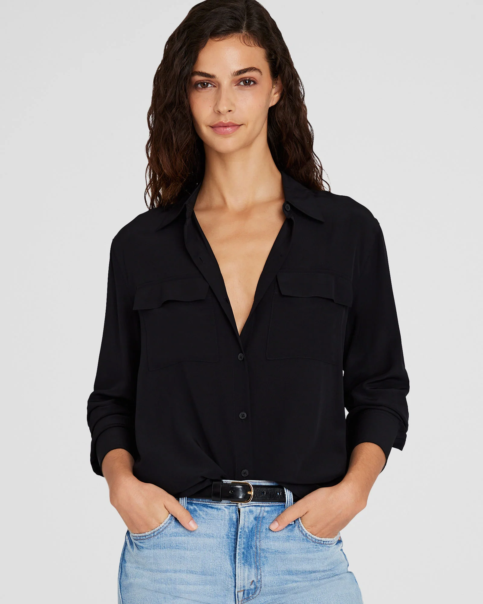 Silk Utility Shirt