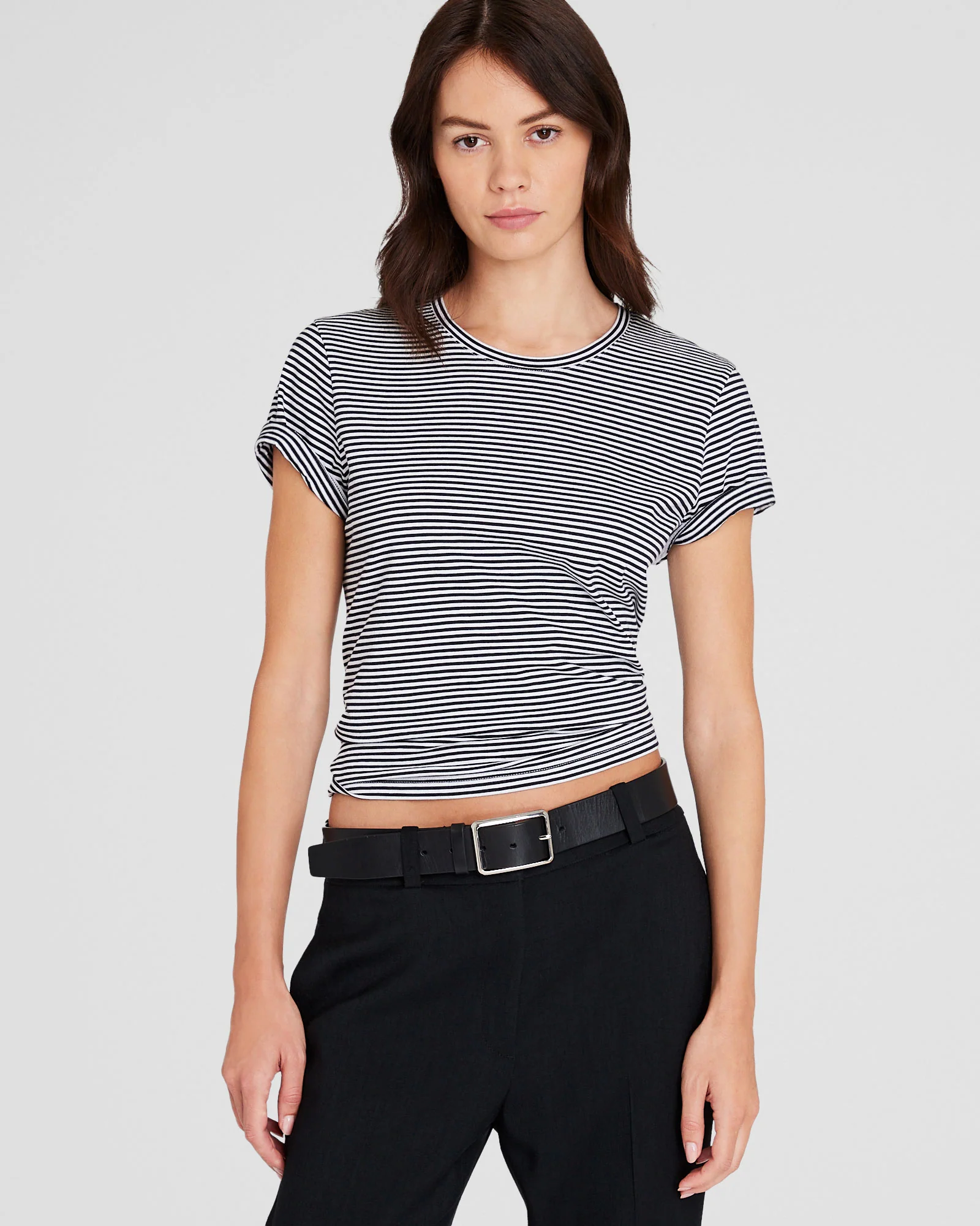 The Striped Crew Neck Tee