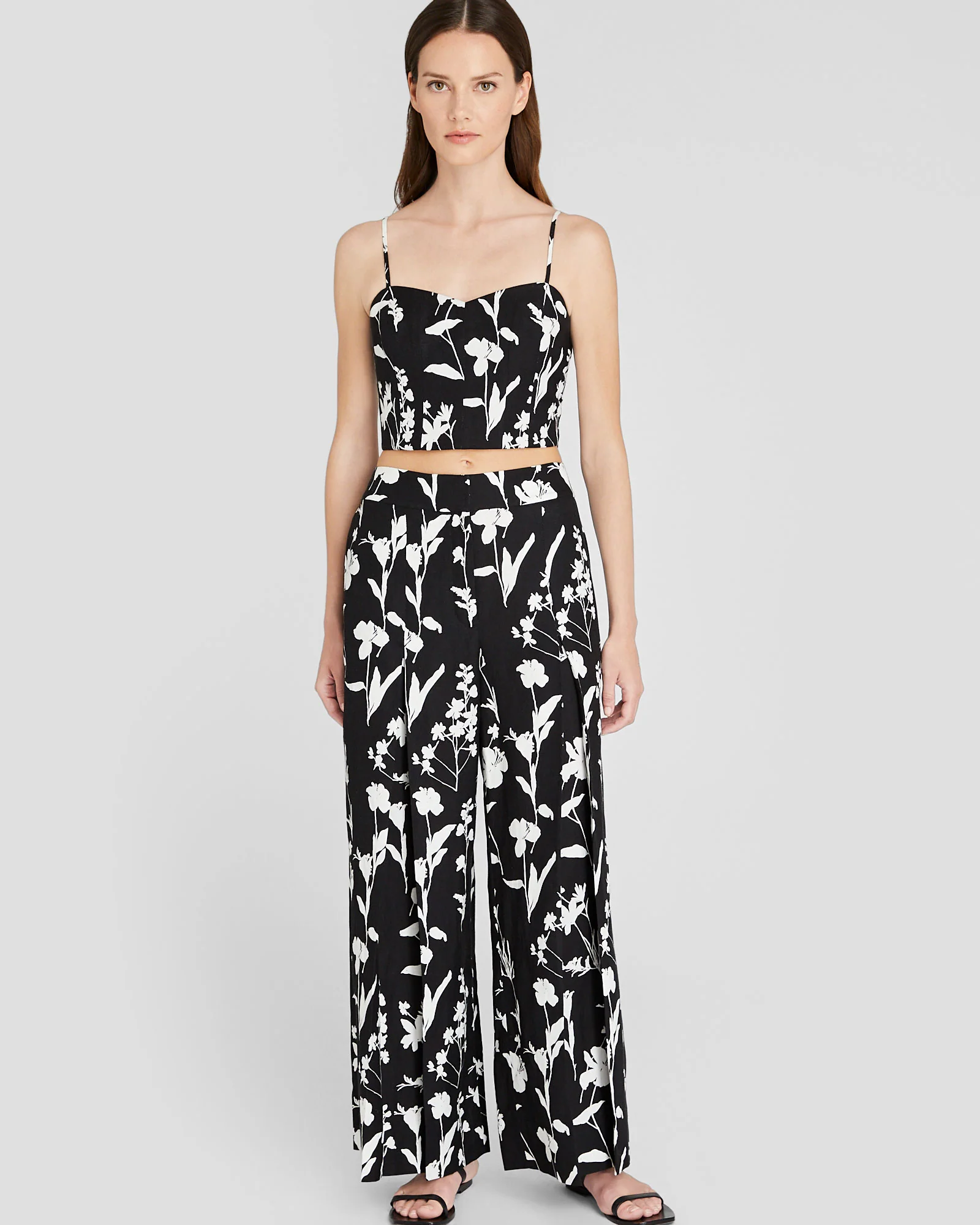 Printed Smocked Bandeau Top