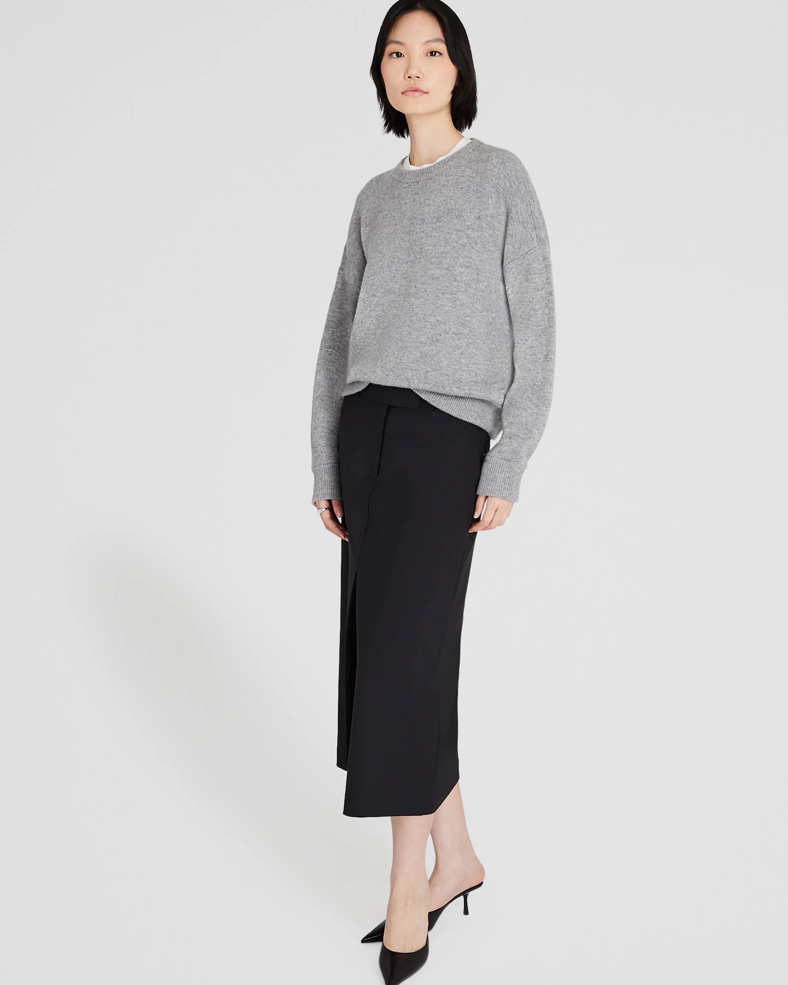 Cashmere Blend Double-Faced Sweatshirt