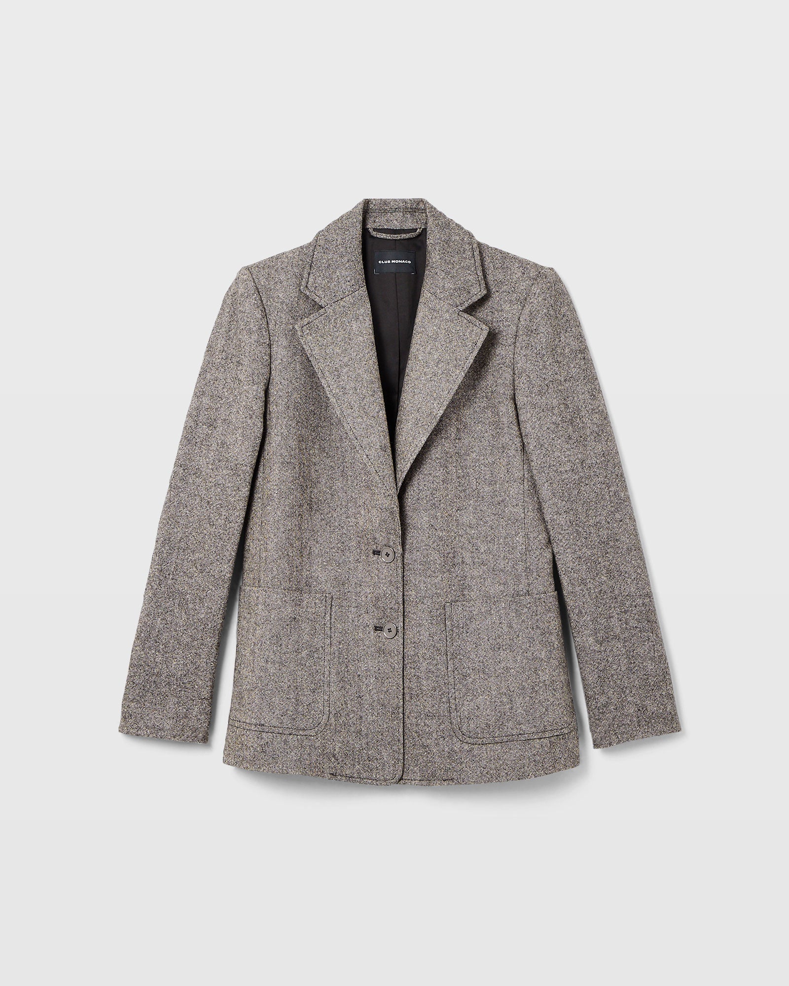 Textured Patch Pocket Blazer