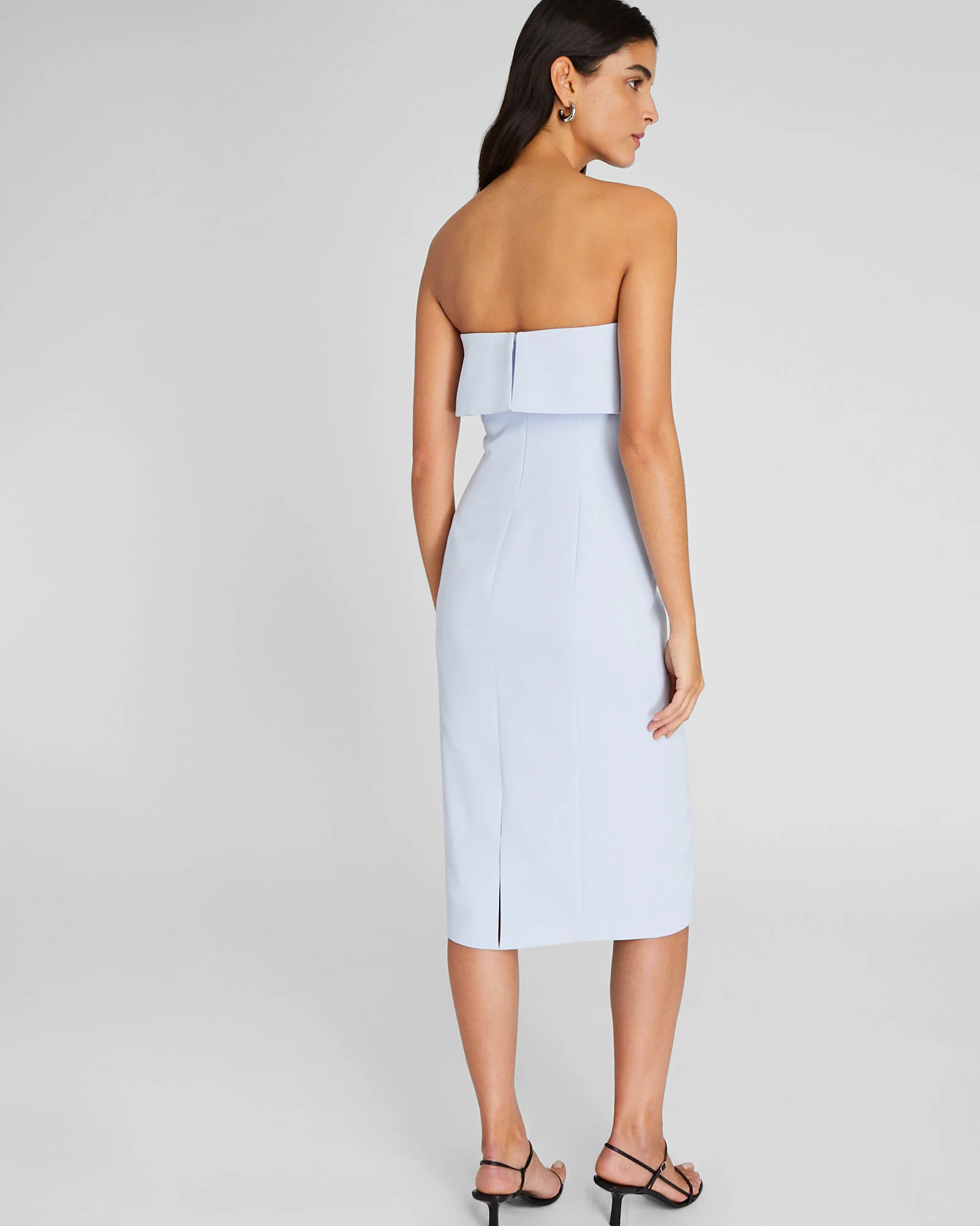 Tiered Overlay Tube Dress