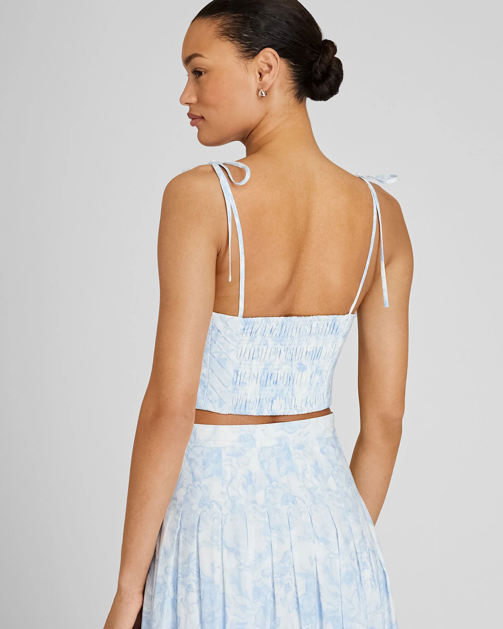 Pleat Detail Bandeau Top