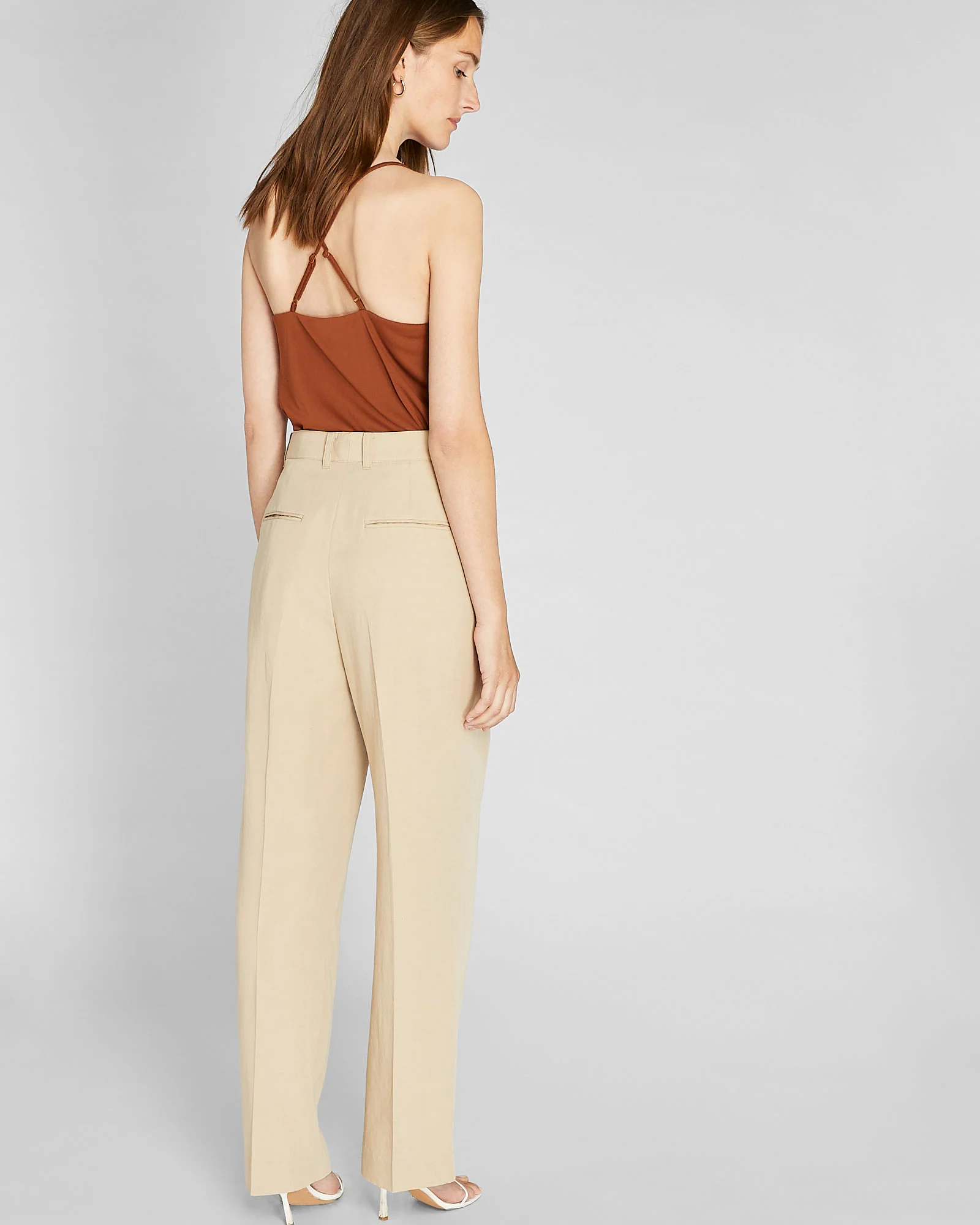 High Rise Pleated Trouser